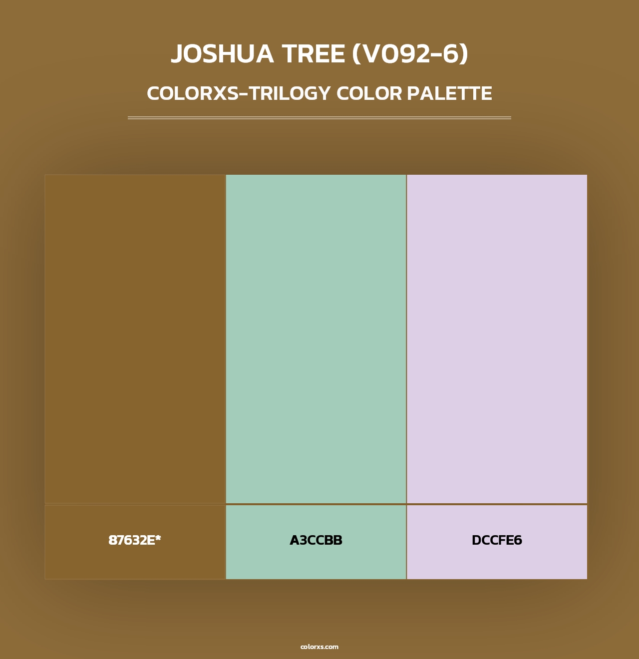 Joshua Tree (V092-6) - Colorxs Trilogy Palette