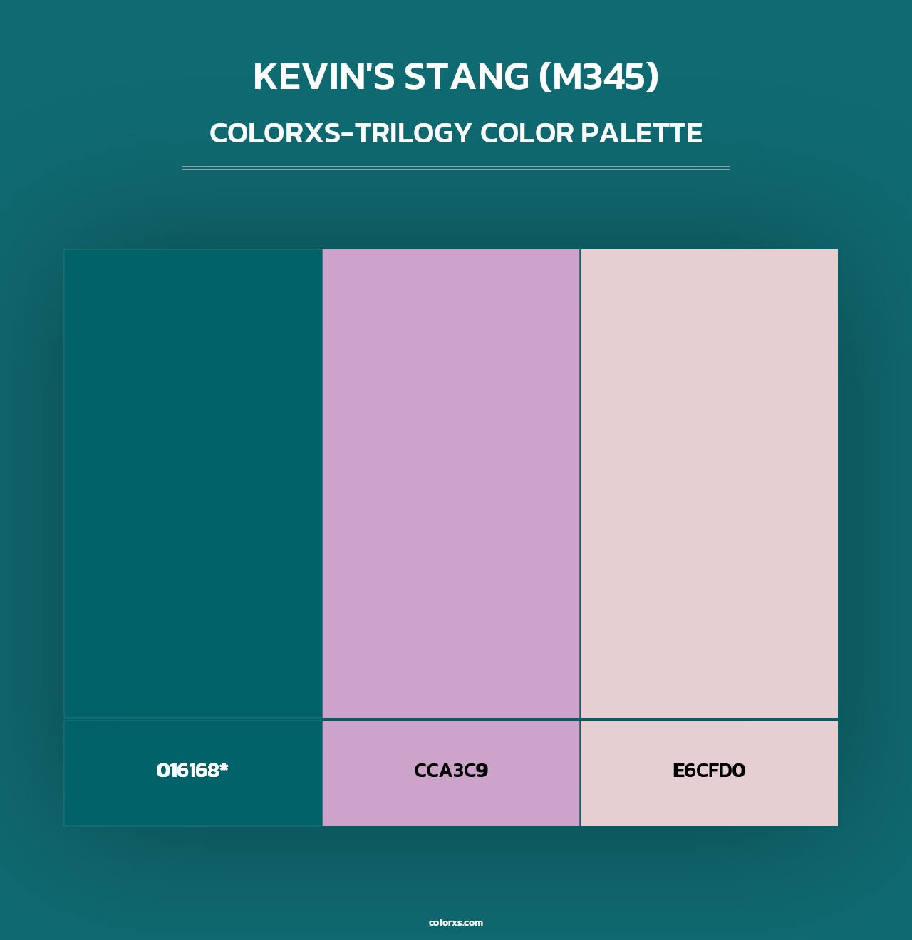 Kevin's Stang (M345) - Colorxs Trilogy Palette