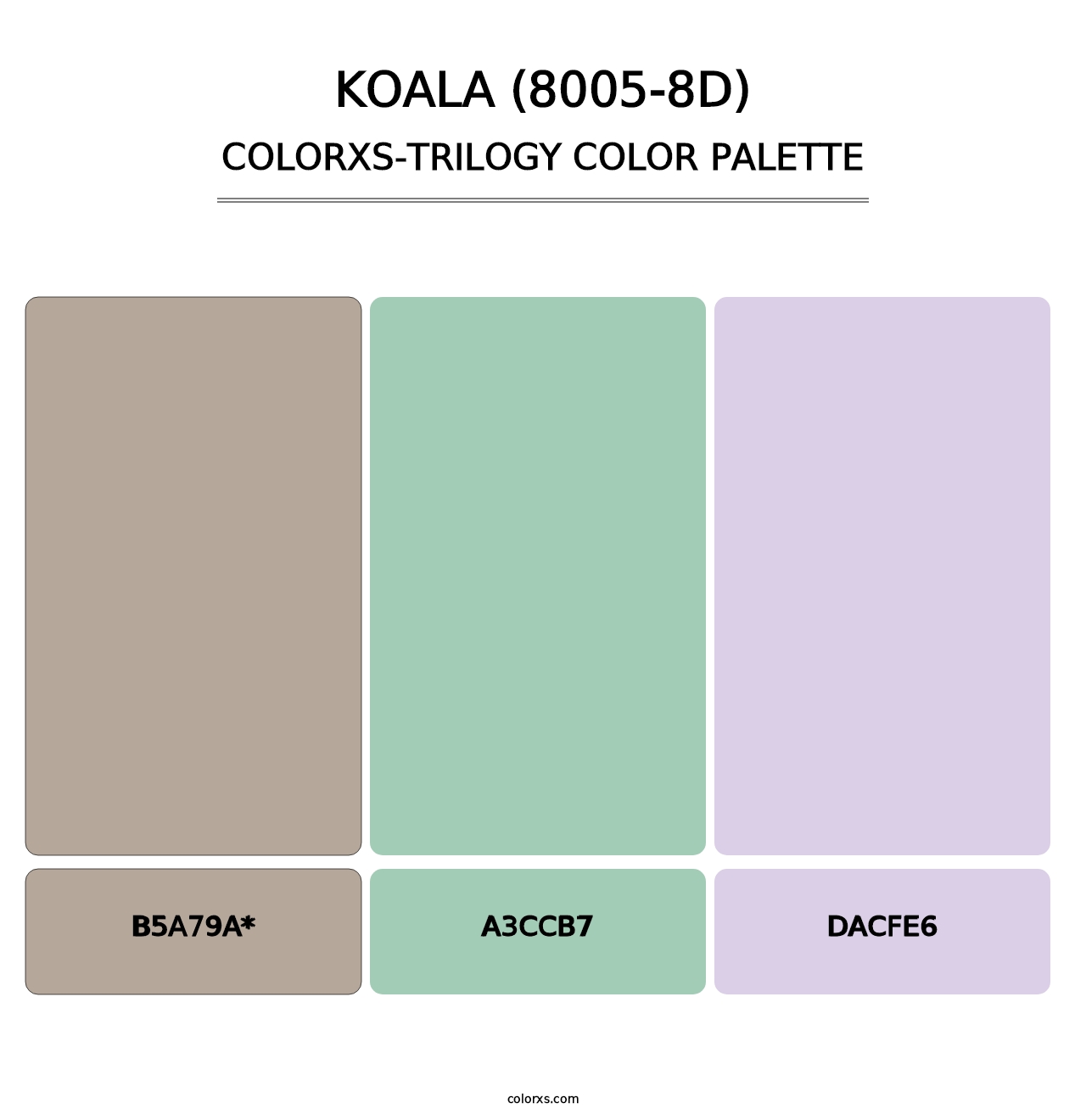 Koala (8005-8D) - Colorxs Trilogy Palette
