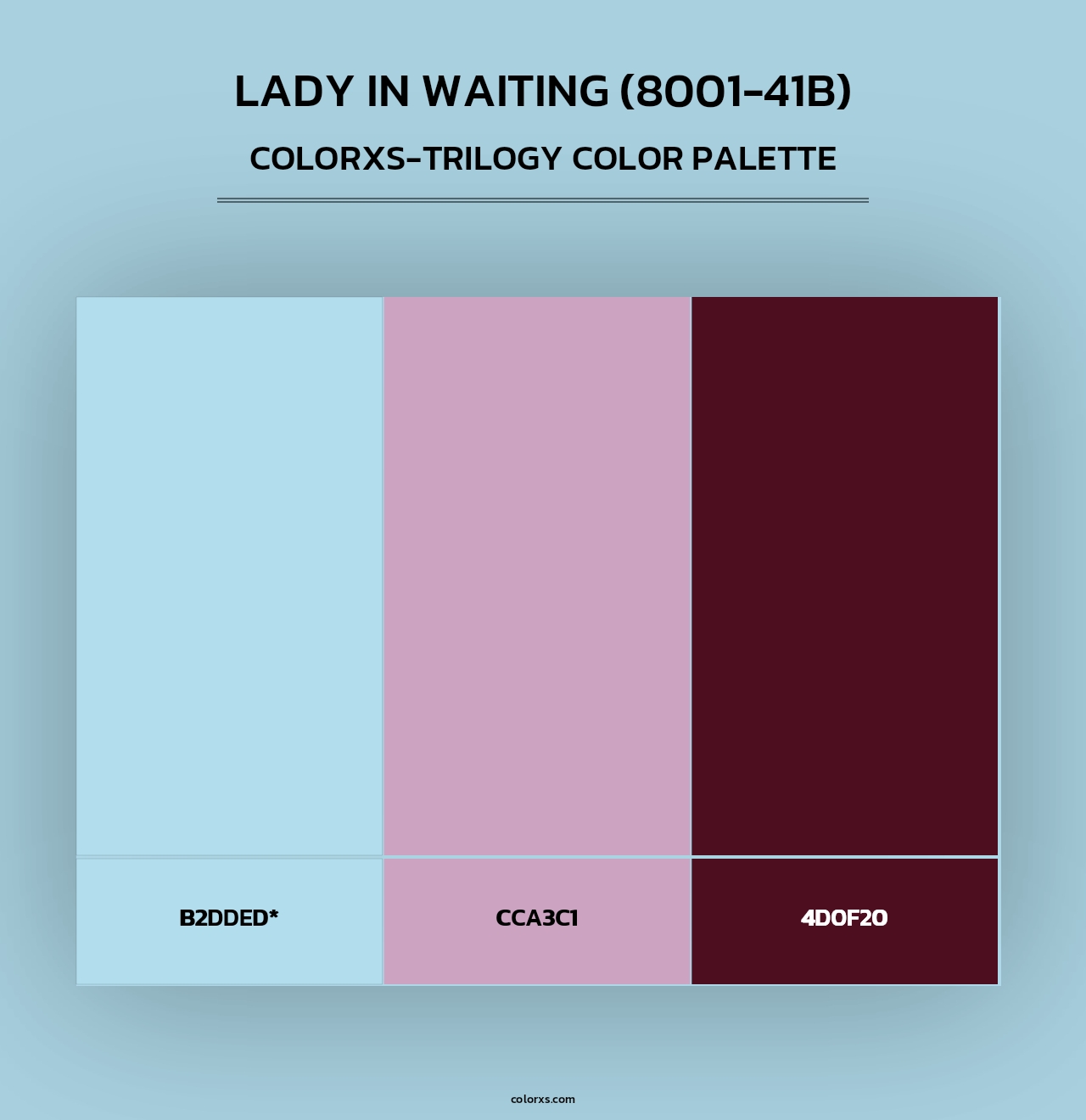 Lady in Waiting (8001-41B) - Colorxs Trilogy Palette