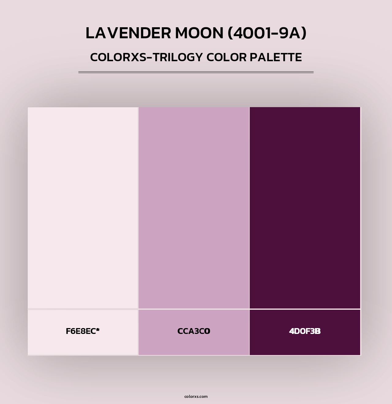 Lavender Moon (4001-9A) - Colorxs Trilogy Palette