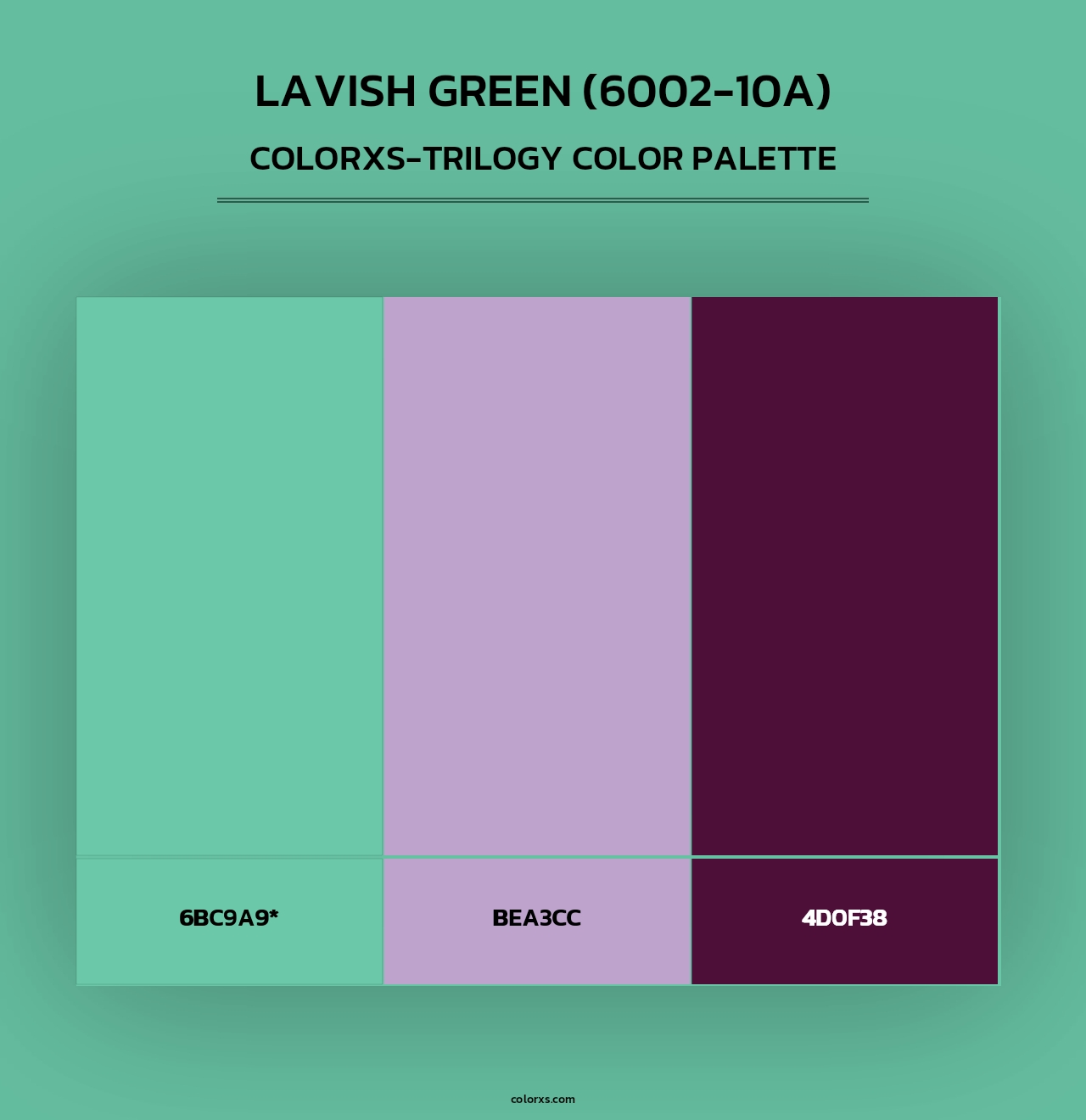 Lavish Green (6002-10A) - Colorxs Trilogy Palette