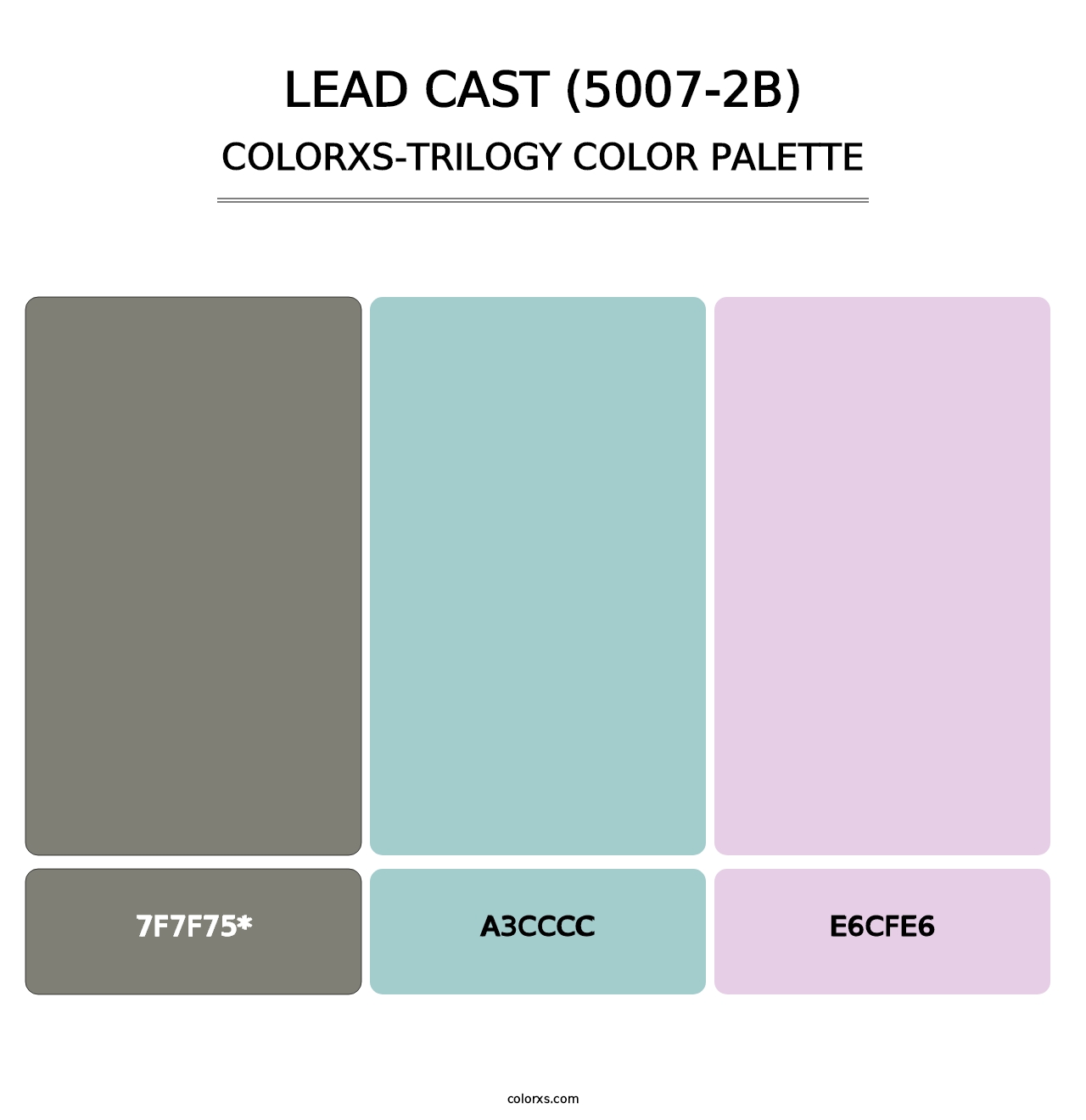 Lead Cast (5007-2B) - Colorxs Trilogy Palette