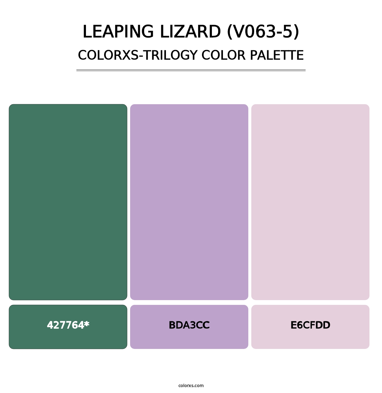 Leaping Lizard (V063-5) - Colorxs Trilogy Palette
