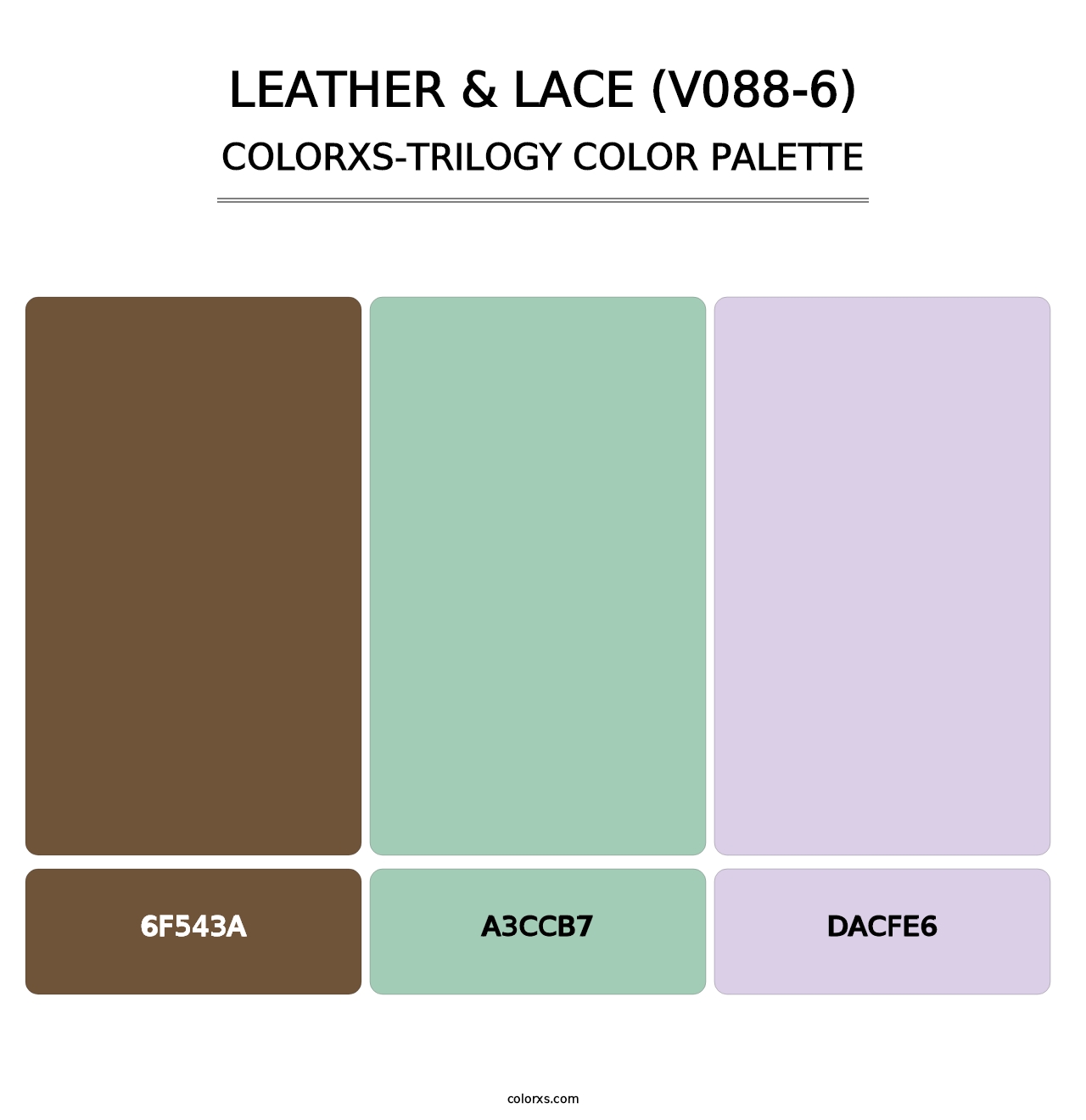 Leather & Lace (V088-6) - Colorxs Trilogy Palette