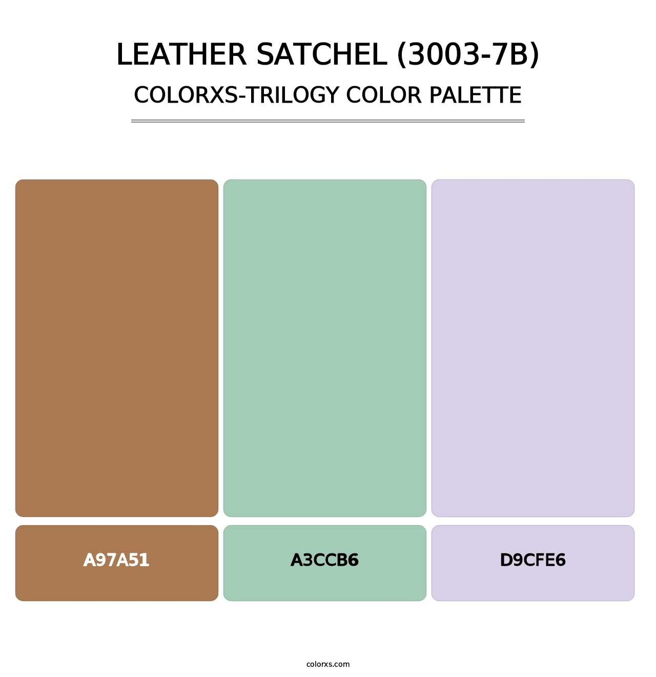 Leather Satchel (3003-7B) - Colorxs Trilogy Palette