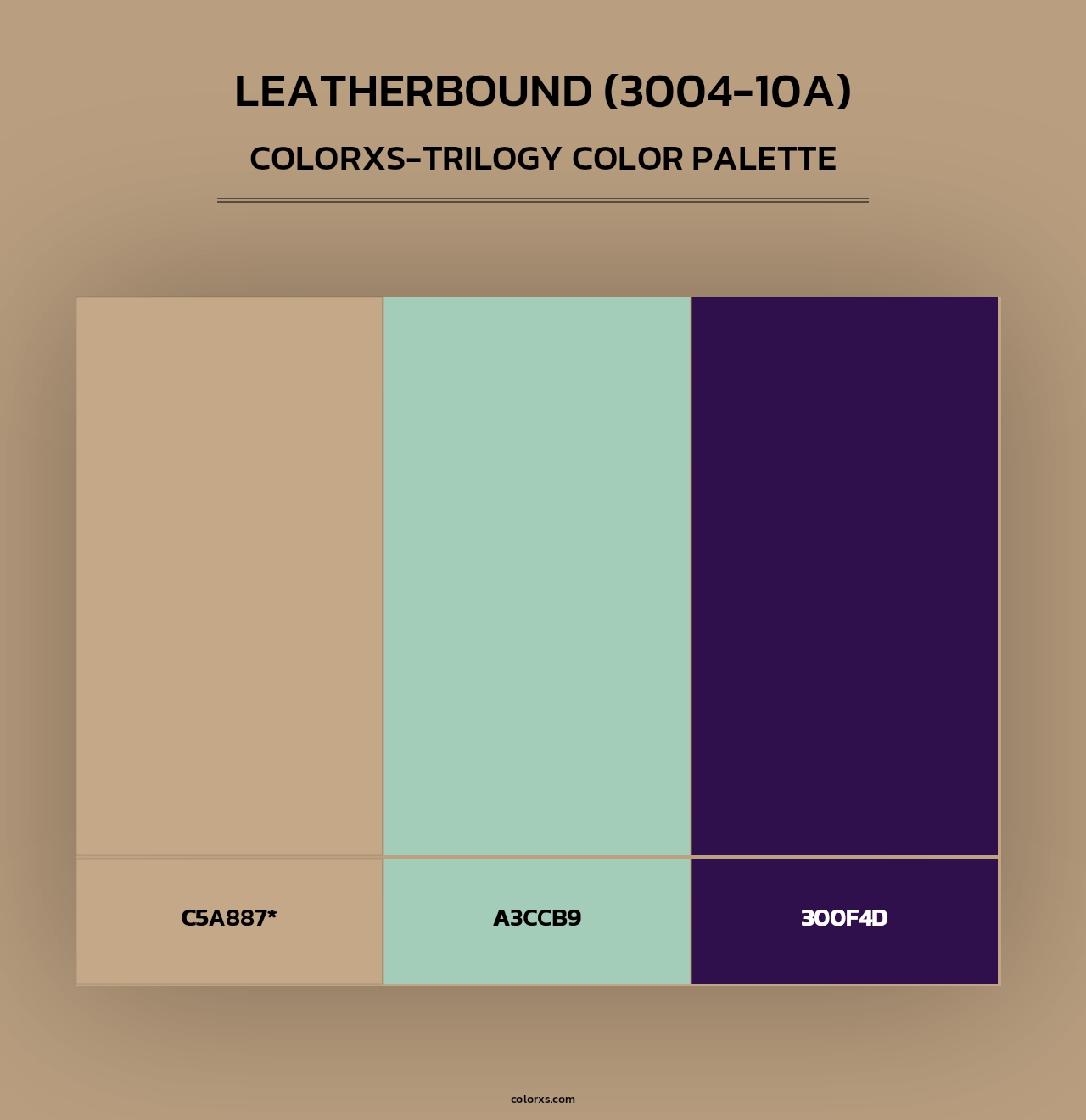 Leatherbound (3004-10A) - Colorxs Trilogy Palette