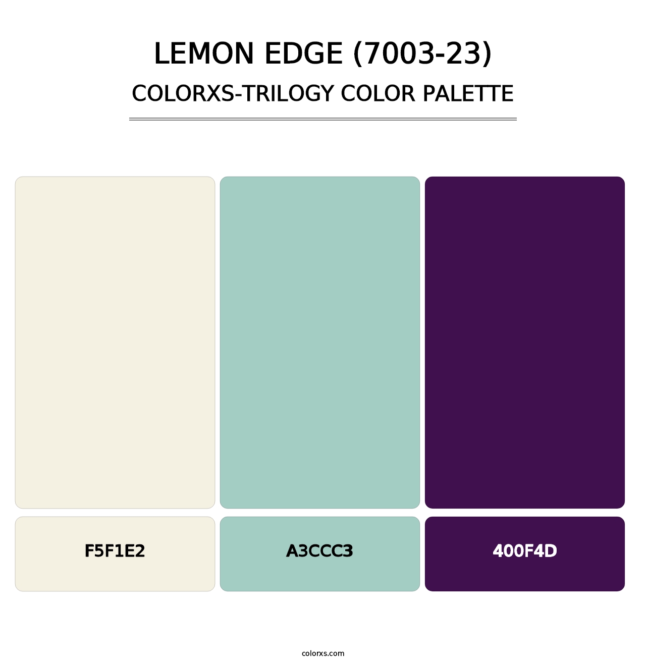 Lemon Edge (7003-23) - Colorxs Trilogy Palette