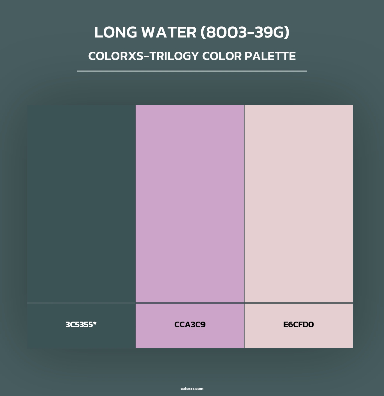 Long Water (8003-39G) - Colorxs Trilogy Palette