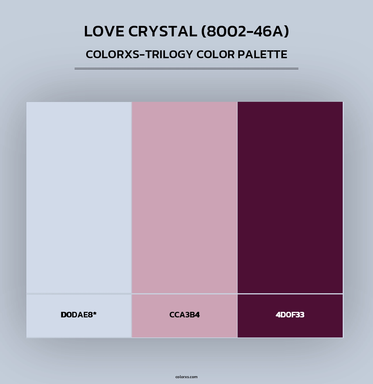 Love Crystal (8002-46A) - Colorxs Trilogy Palette