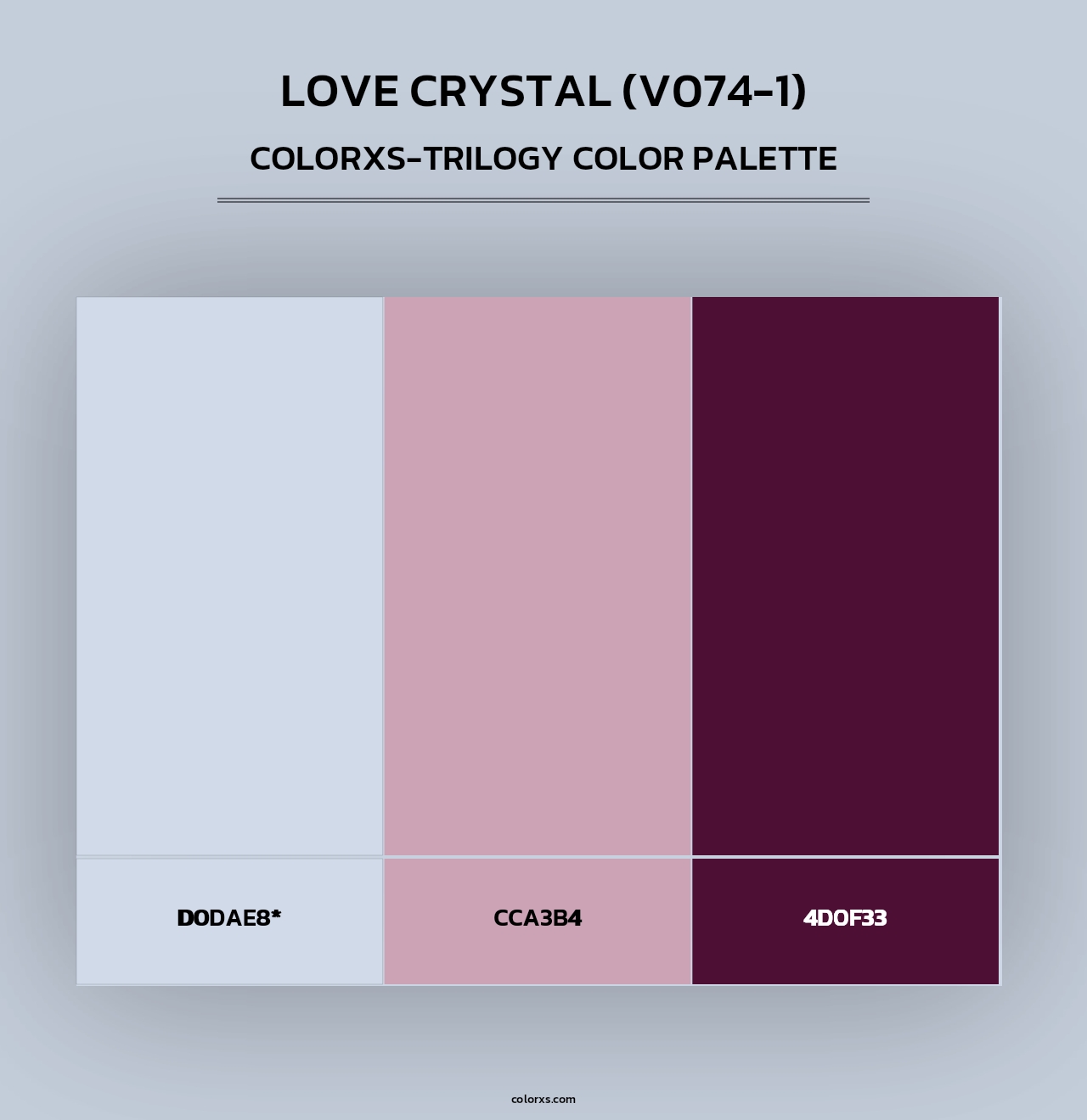 Love Crystal (V074-1) - Colorxs Trilogy Palette