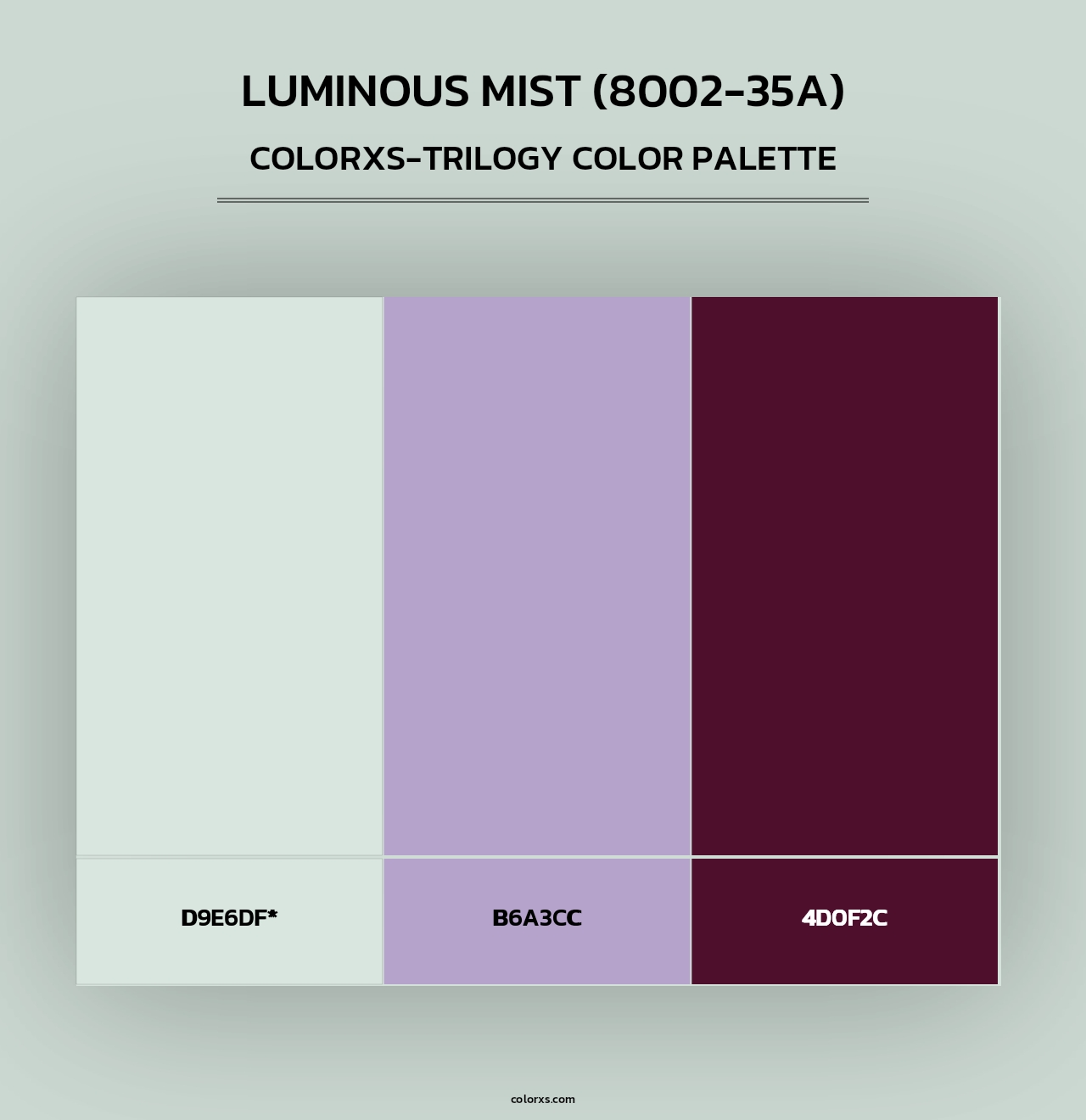 Luminous Mist (8002-35A) - Colorxs Trilogy Palette