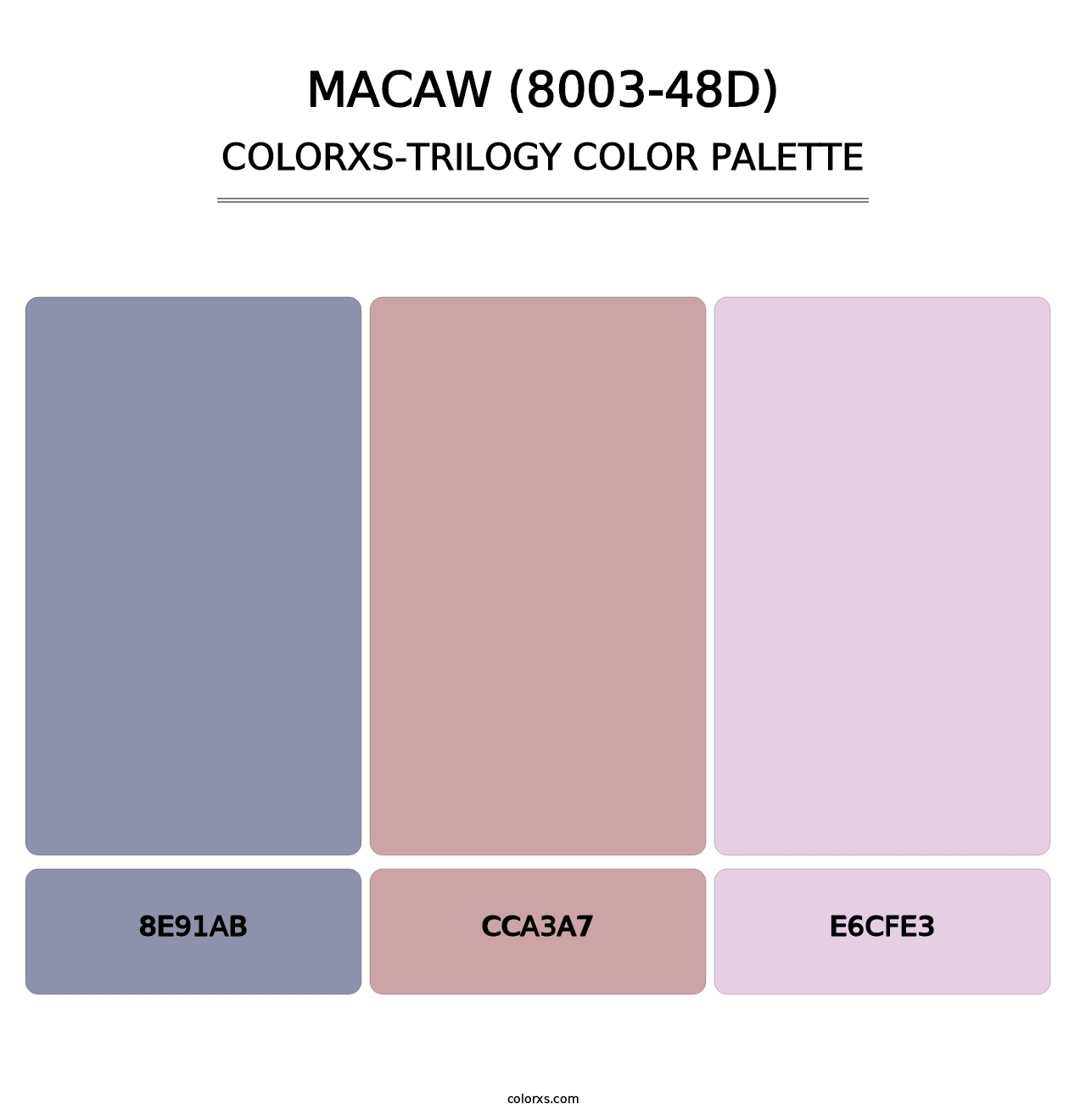 Macaw (8003-48D) - Colorxs Trilogy Palette