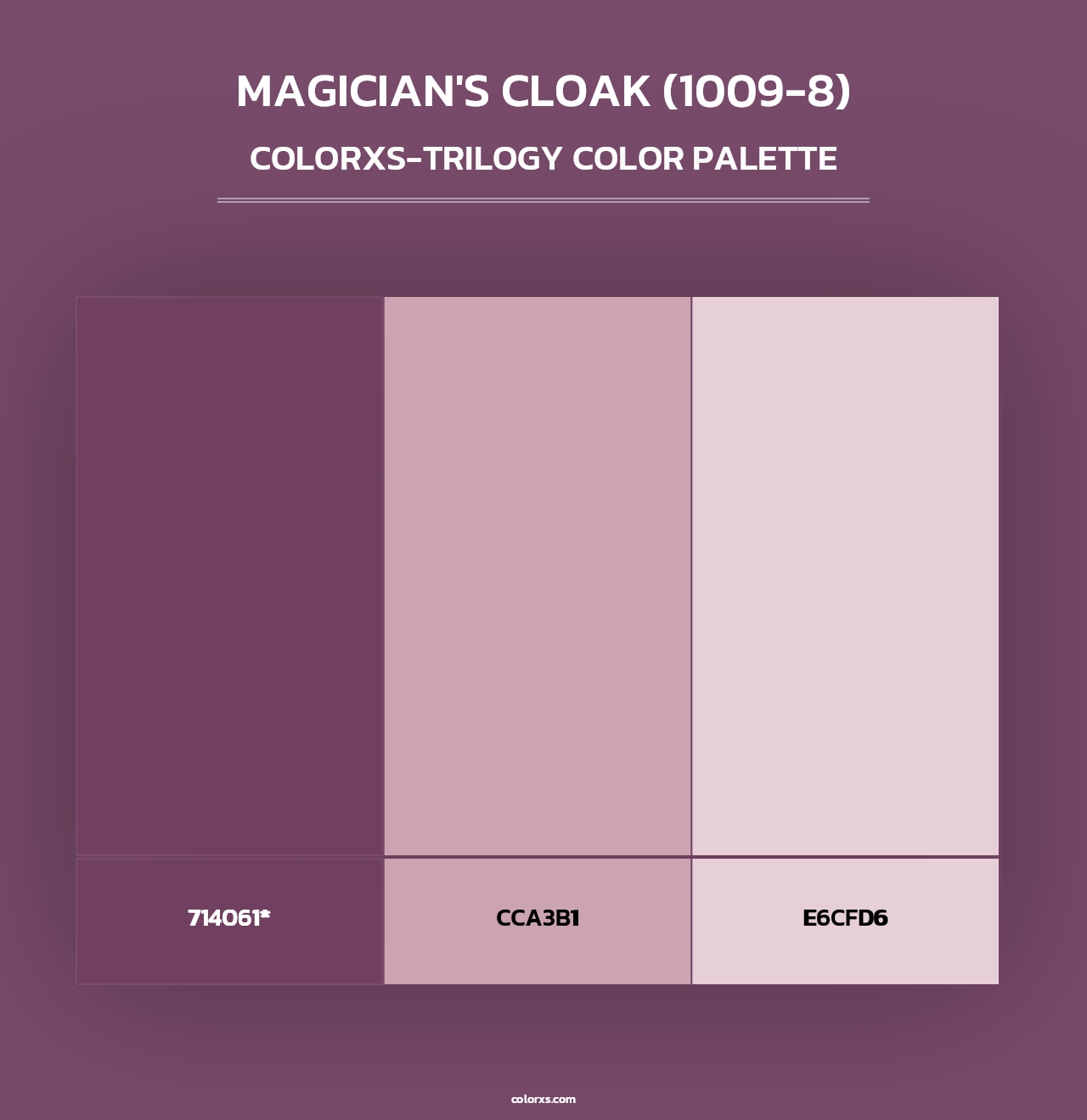 Magician's Cloak (1009-8) - Colorxs Trilogy Palette