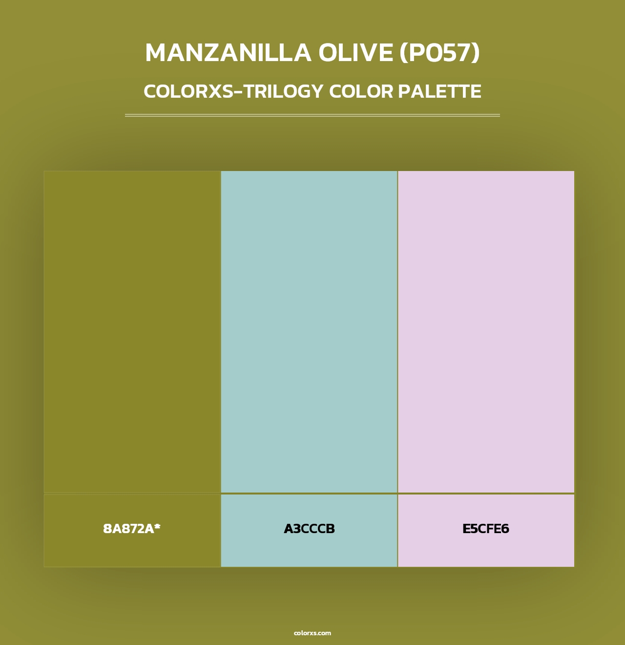 Manzanilla Olive (P057) - Colorxs Trilogy Palette