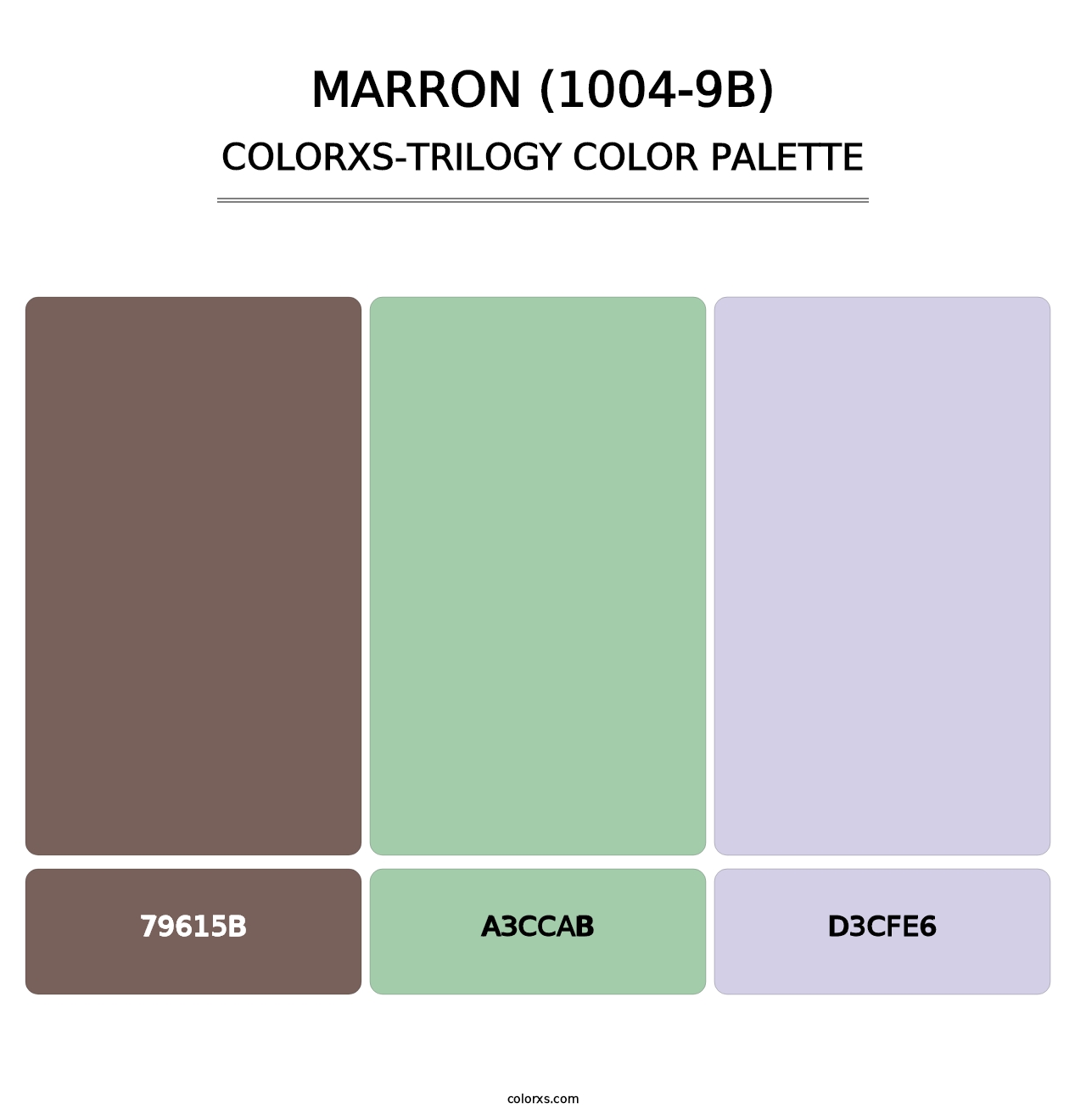Marron (1004-9B) - Colorxs Trilogy Palette