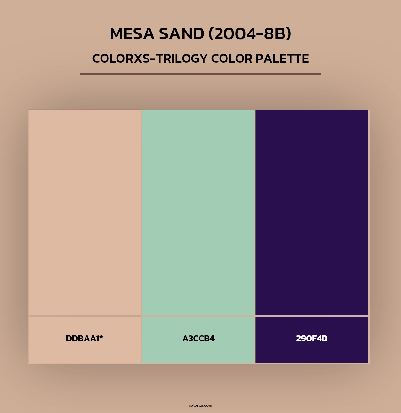 Mesa Sand (2004-8B) - Colorxs Trilogy Palette