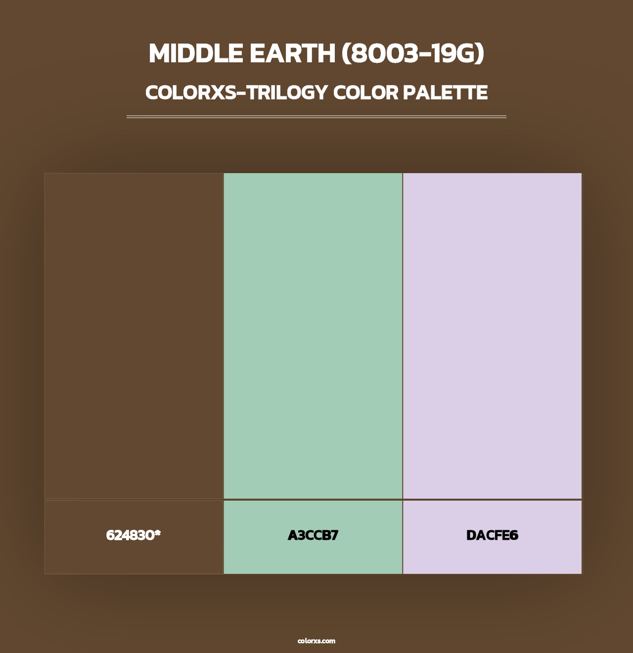 Middle Earth (8003-19G) - Colorxs Trilogy Palette
