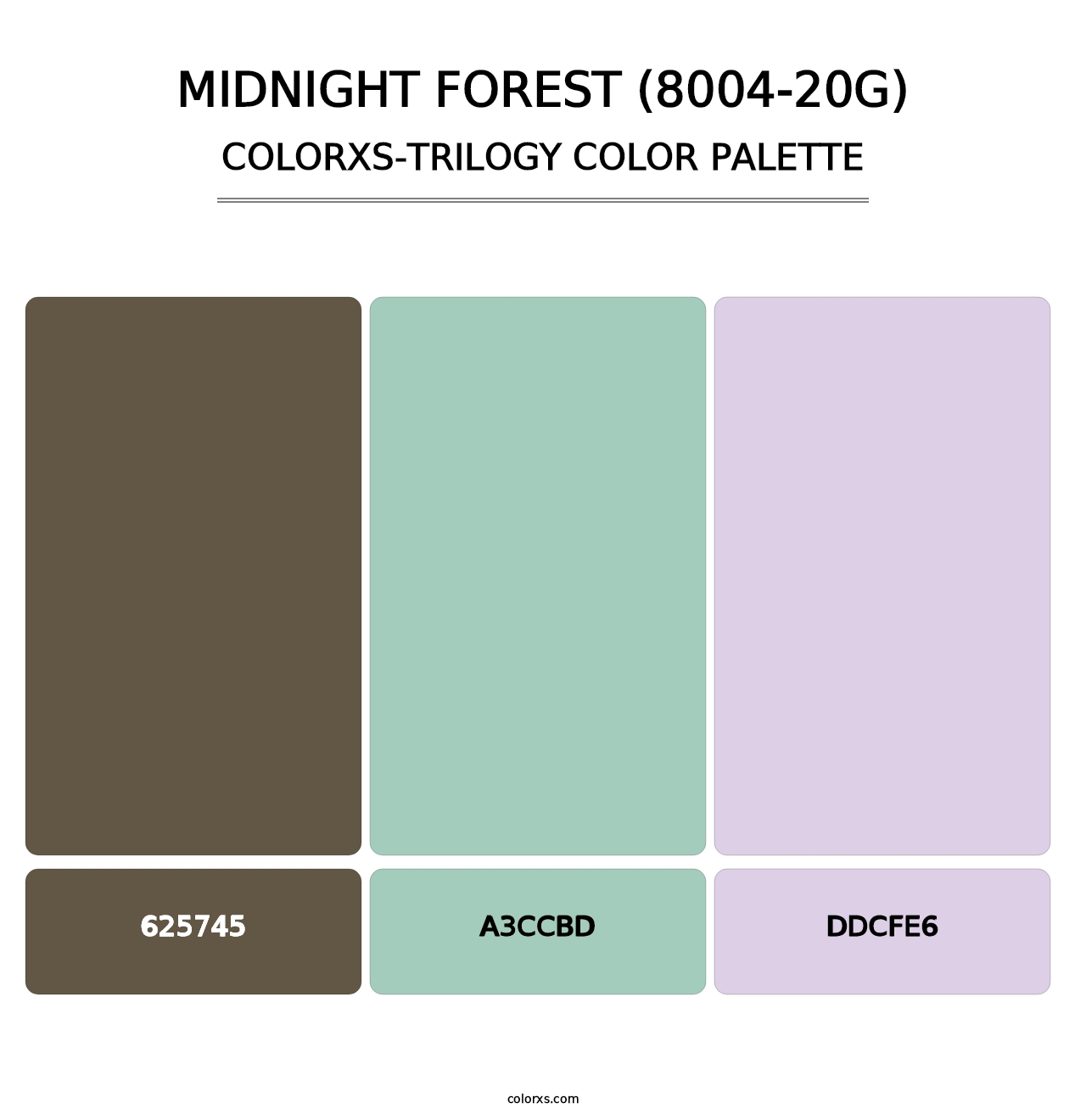Midnight Forest (8004-20G) - Colorxs Trilogy Palette