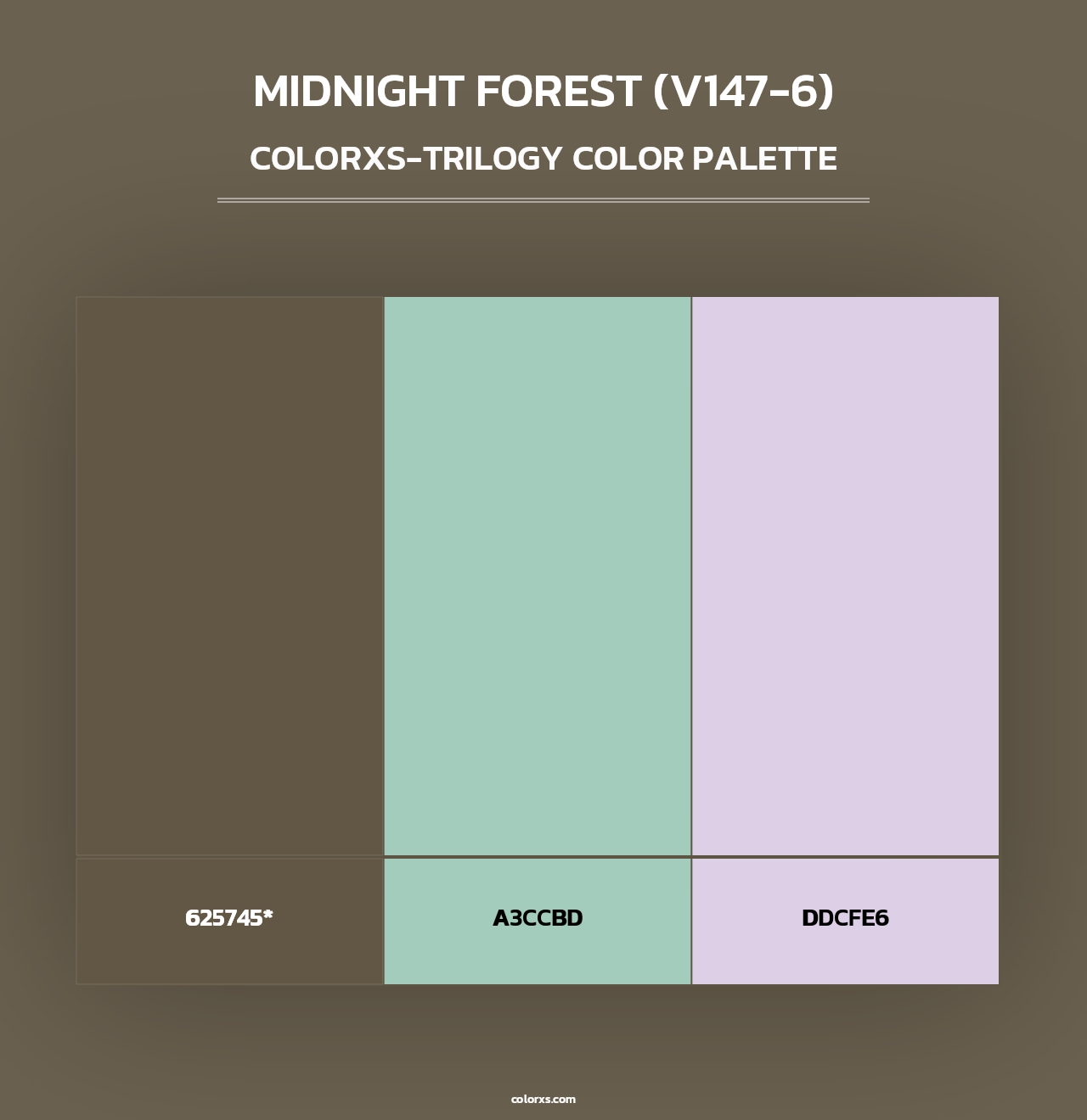 Midnight Forest (V147-6) - Colorxs Trilogy Palette