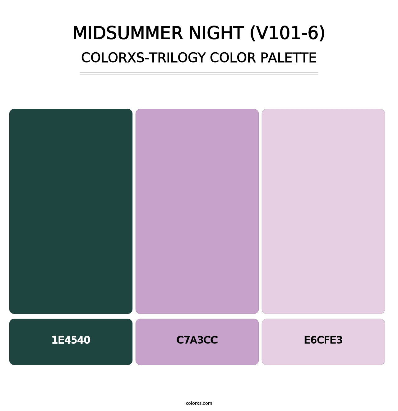 Midsummer Night (V101-6) - Colorxs Trilogy Palette