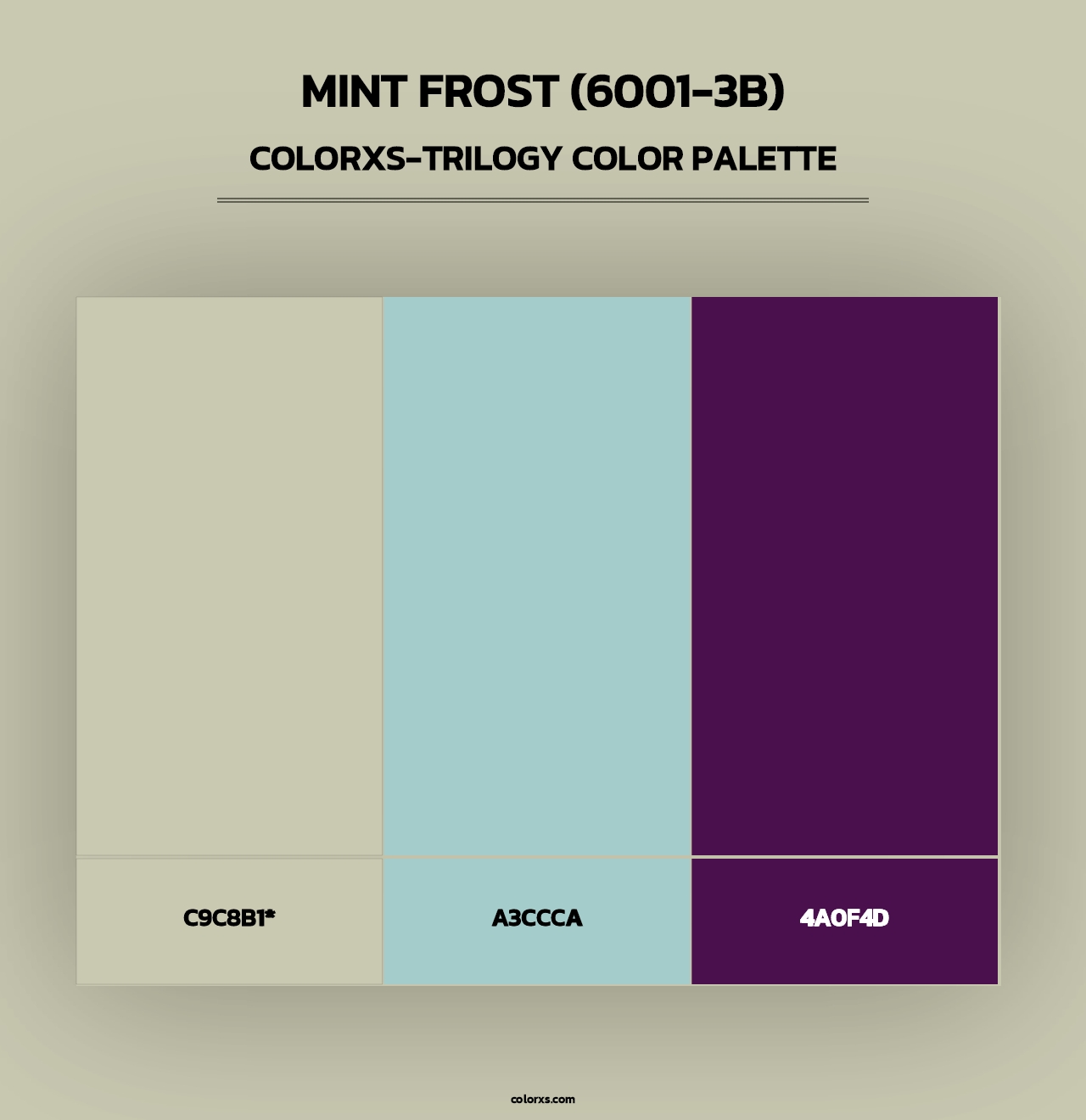 Mint Frost (6001-3B) - Colorxs Trilogy Palette
