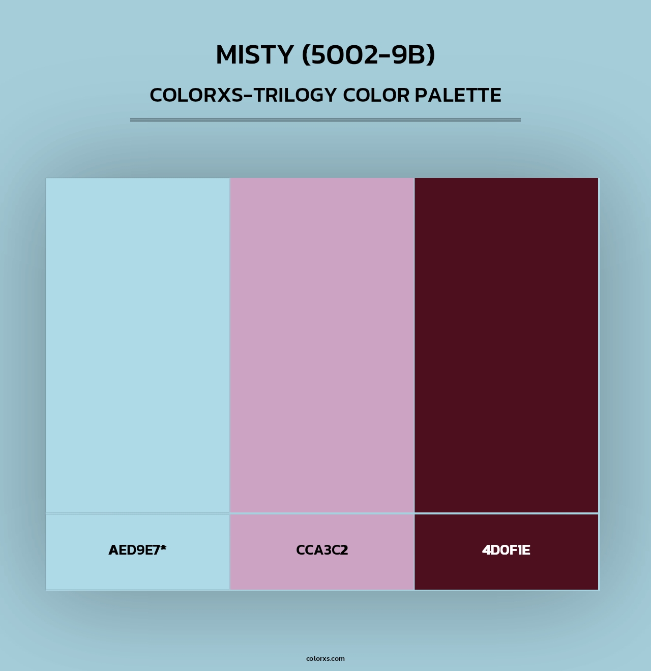 Misty (5002-9B) - Colorxs Trilogy Palette
