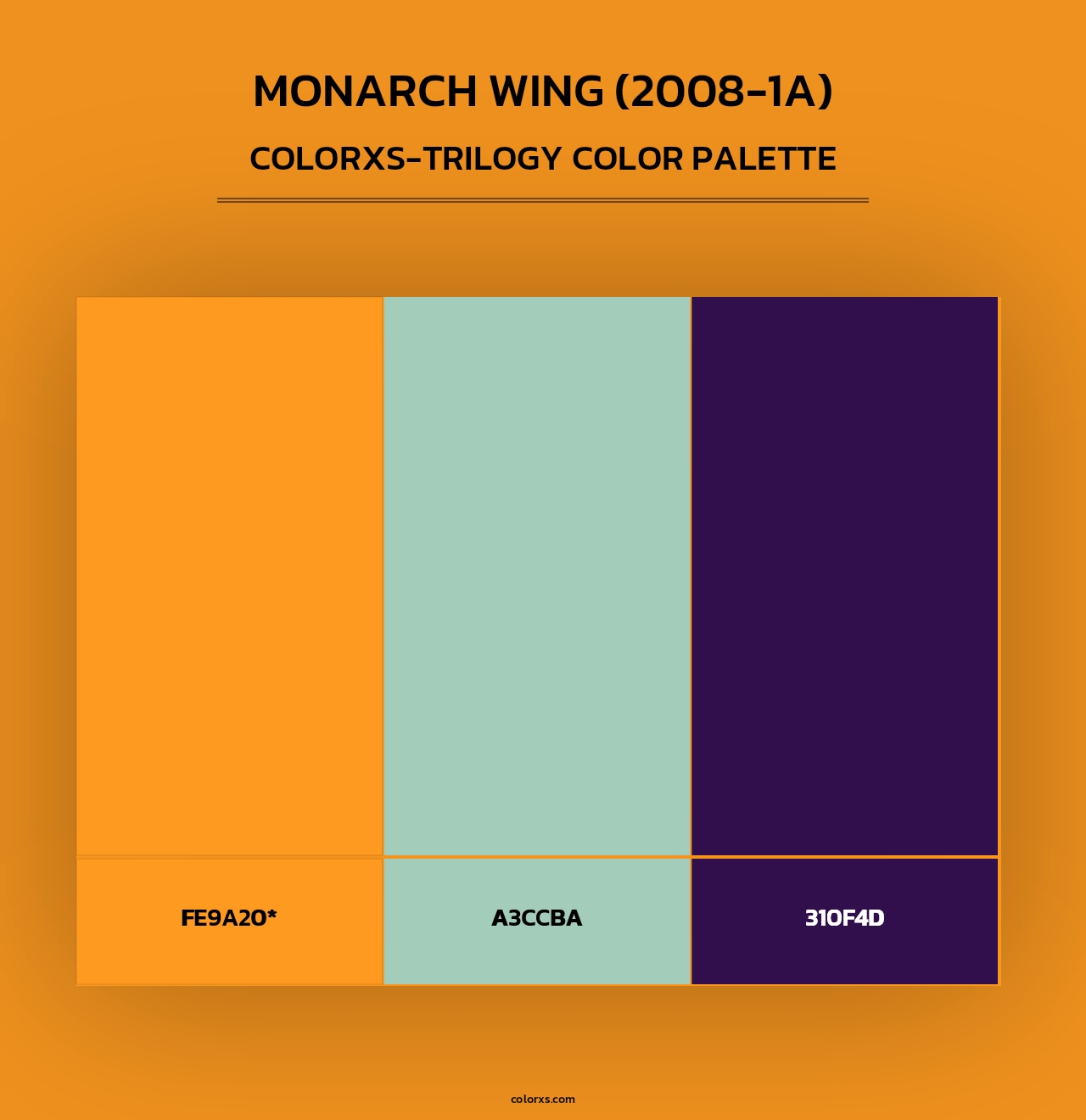 Monarch Wing (2008-1A) - Colorxs Trilogy Palette