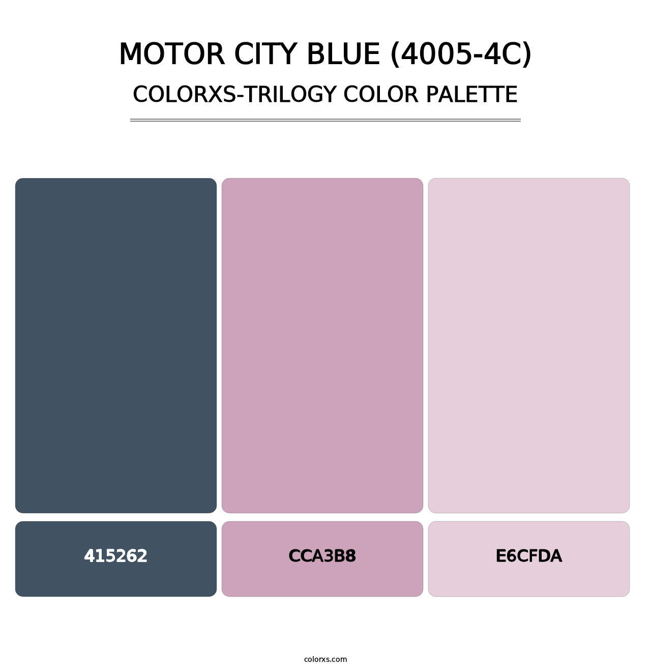 Motor City Blue (4005-4C) - Colorxs Trilogy Palette