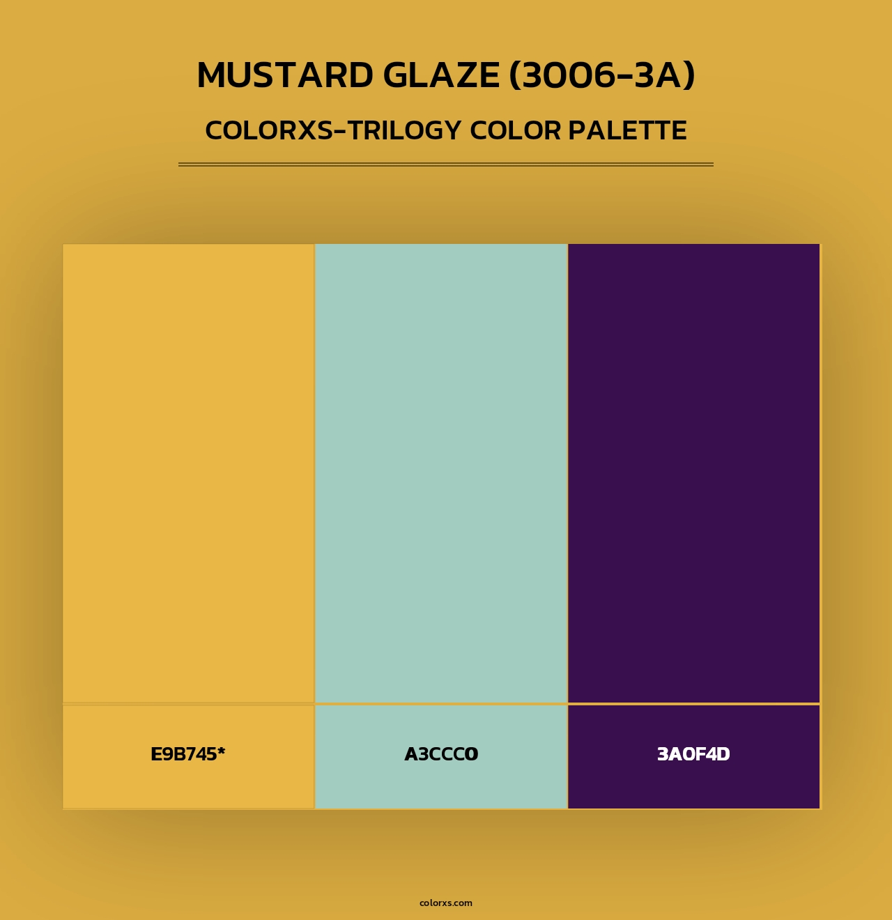 Mustard Glaze (3006-3A) - Colorxs Trilogy Palette