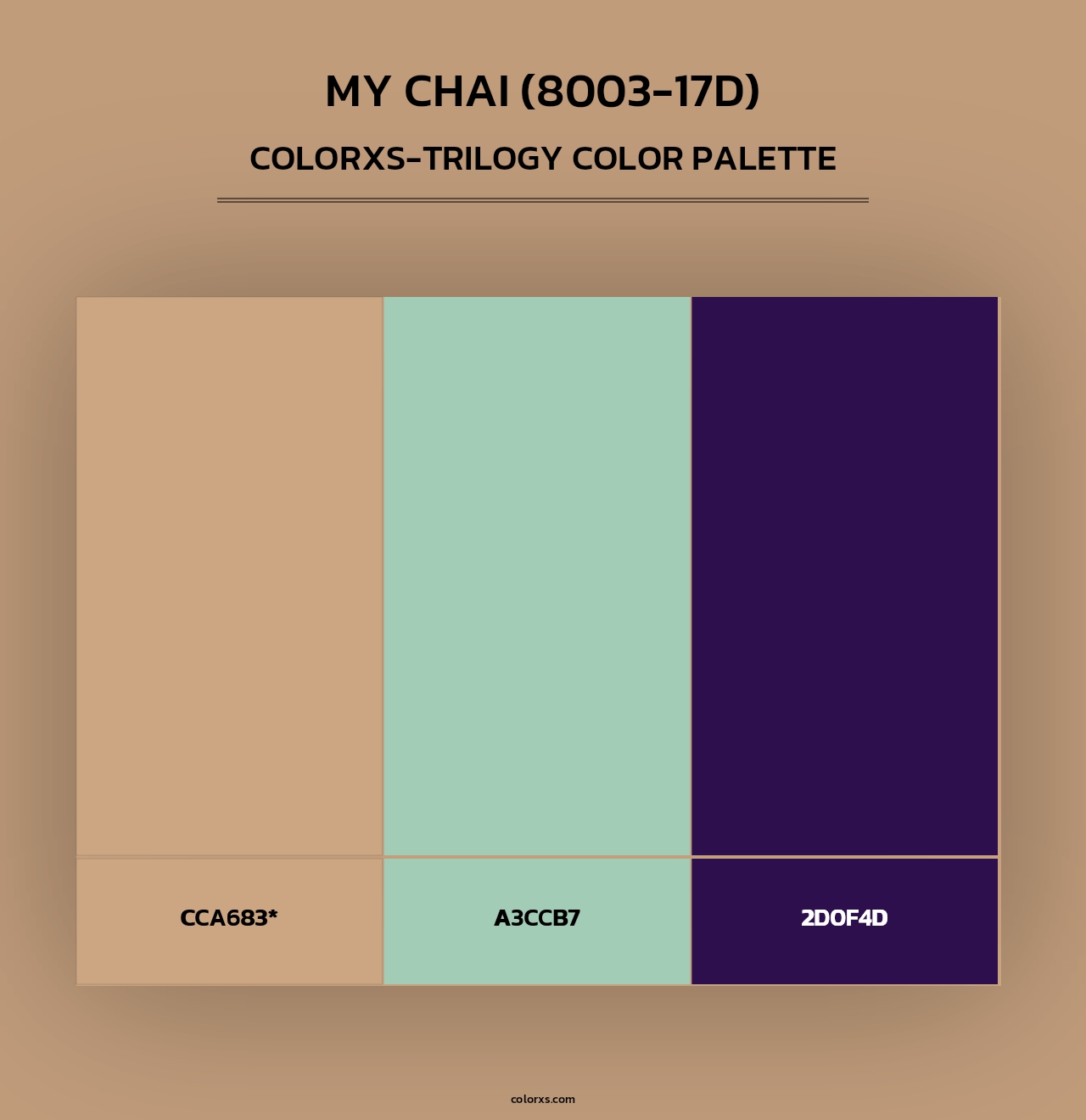 My Chai (8003-17D) - Colorxs Trilogy Palette