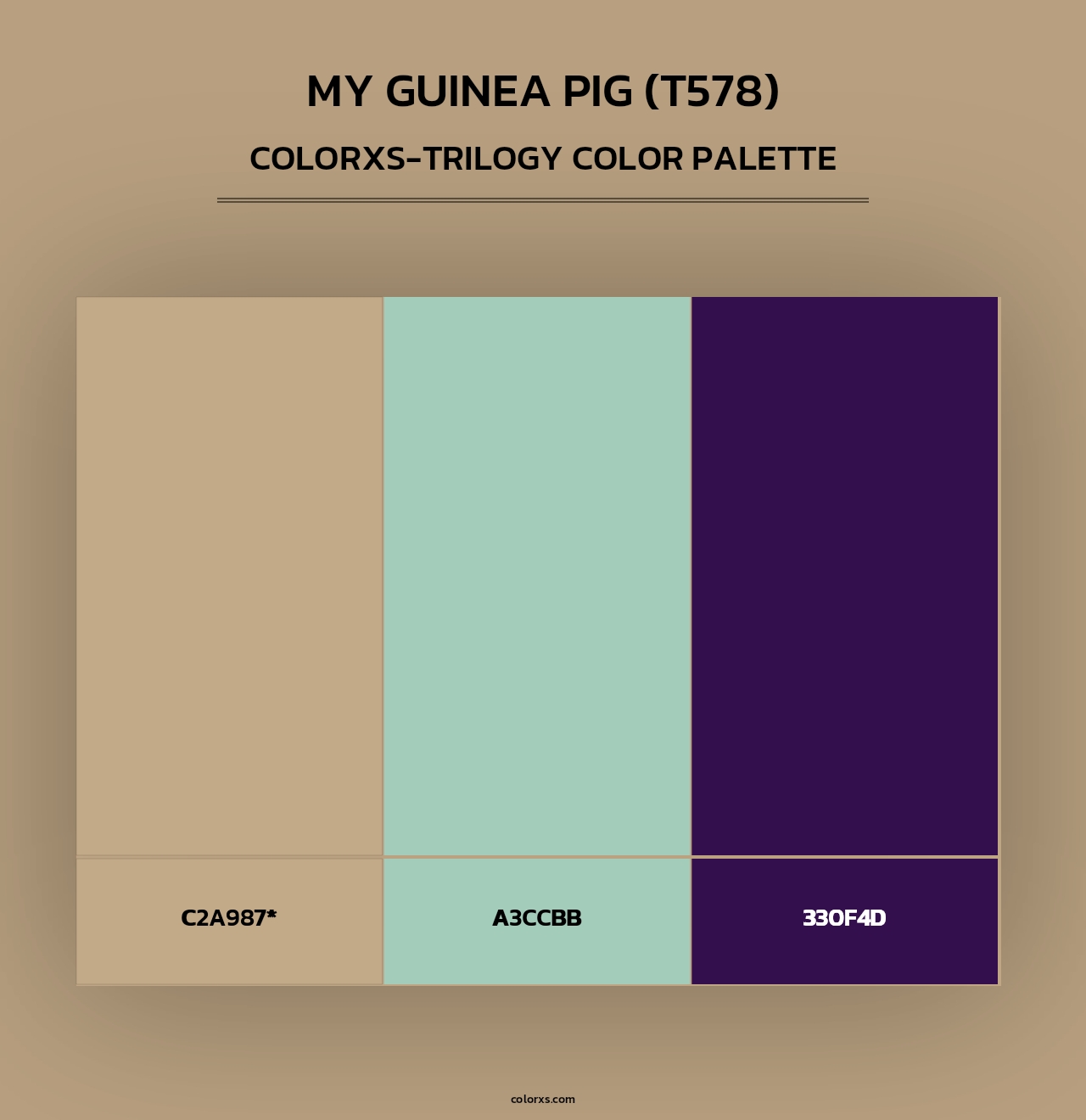 My Guinea Pig (T578) - Colorxs Trilogy Palette