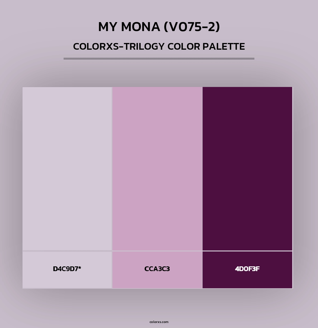 My Mona (V075-2) - Colorxs Trilogy Palette