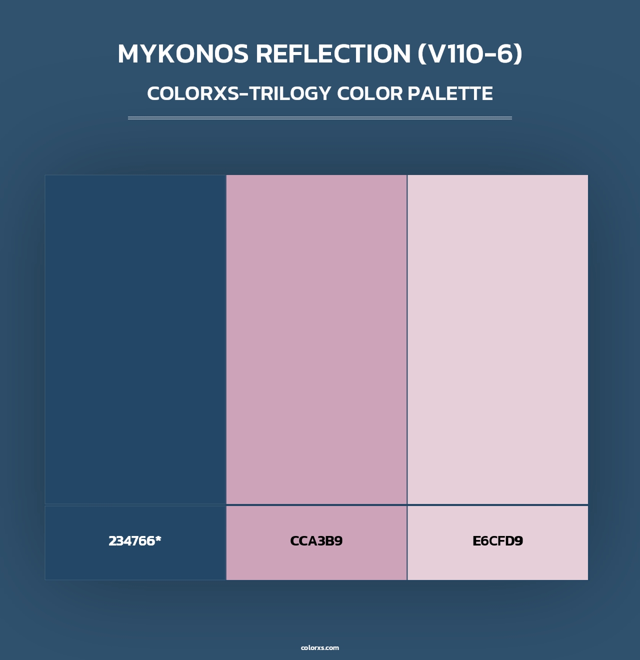Mykonos Reflection (V110-6) - Colorxs Trilogy Palette