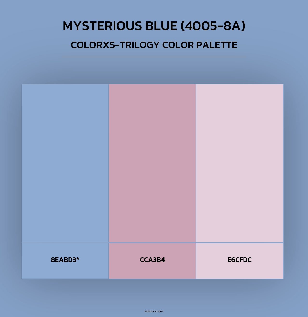 Mysterious Blue (4005-8A) - Colorxs Trilogy Palette
