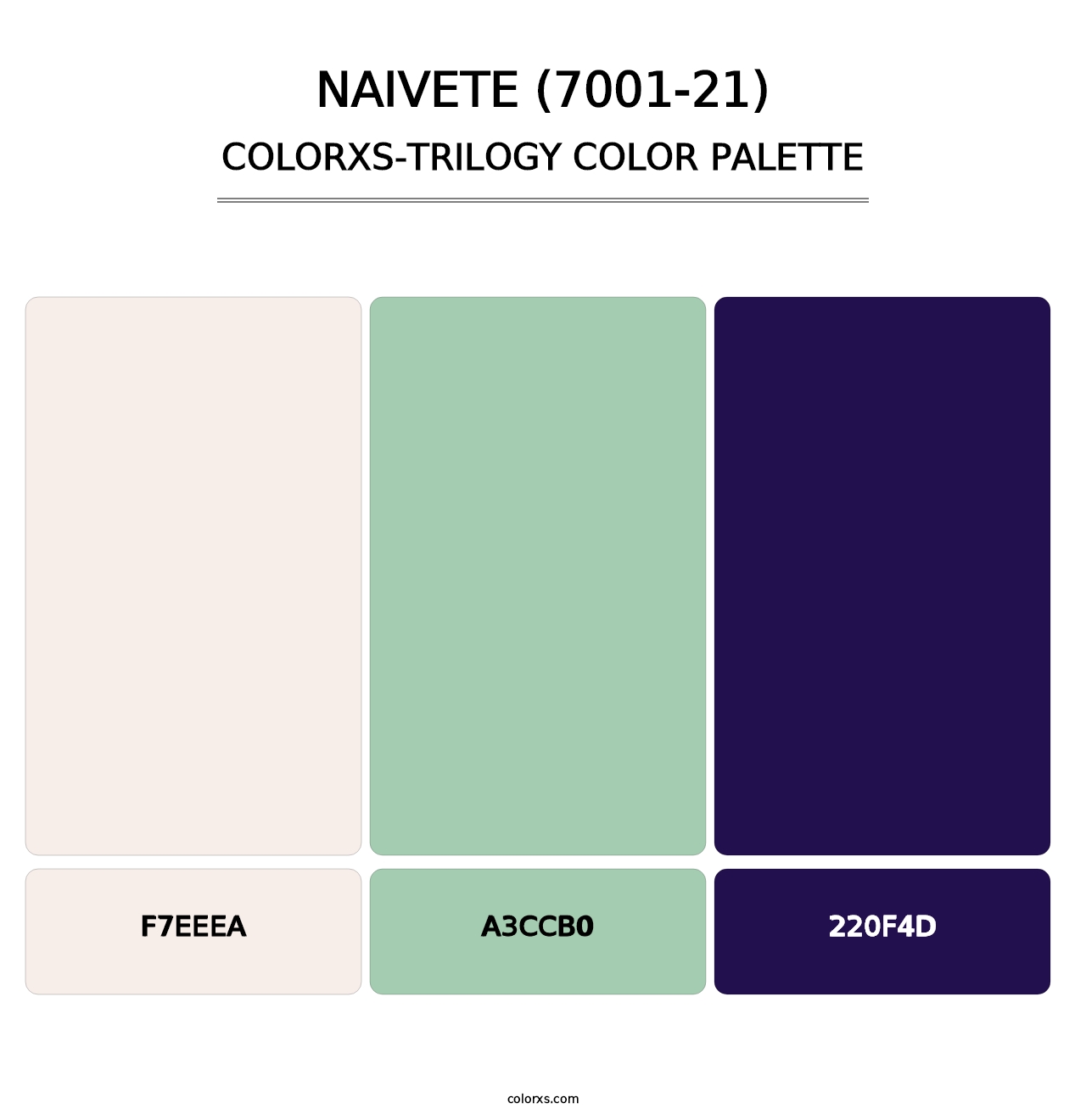 Naivete (7001-21) - Colorxs Trilogy Palette