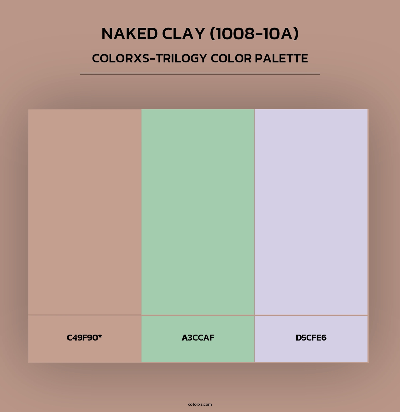 Naked Clay (1008-10A) - Colorxs Trilogy Palette