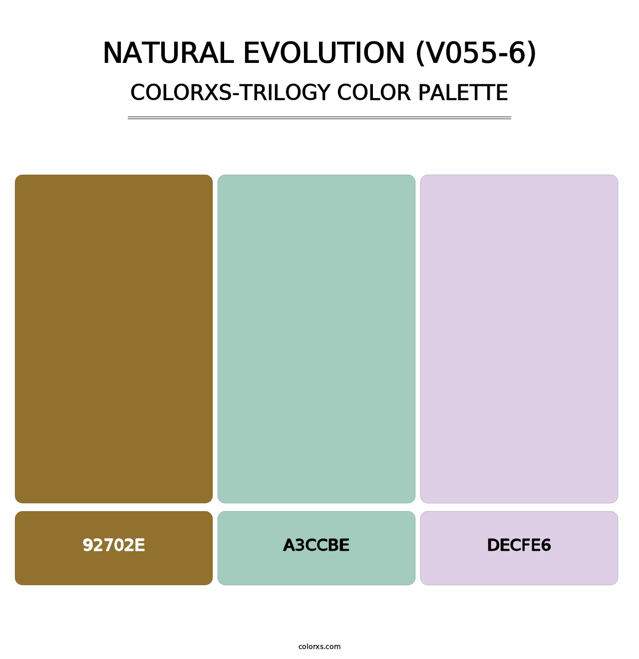 Natural Evolution (V055-6) - Colorxs Trilogy Palette