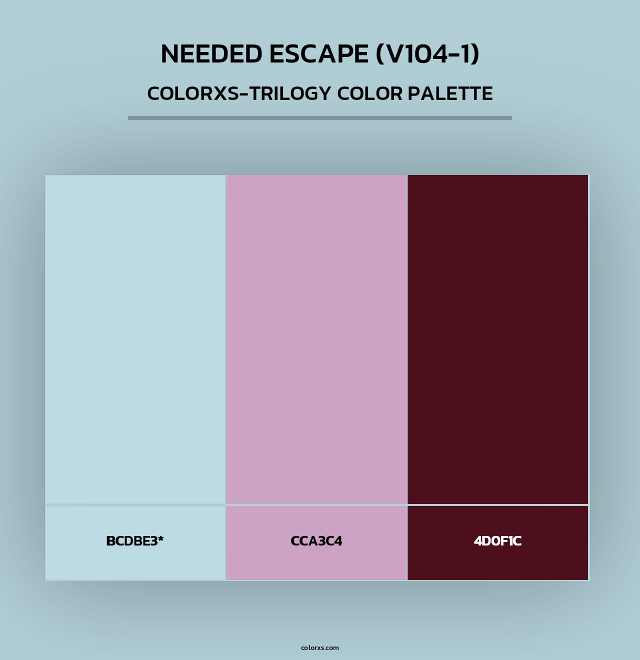Needed Escape (V104-1) - Colorxs Trilogy Palette