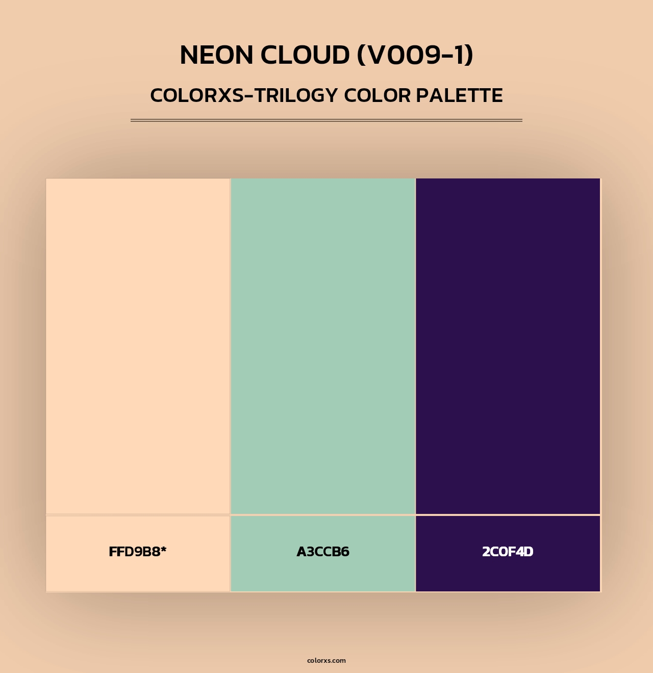 Neon Cloud (V009-1) - Colorxs Trilogy Palette