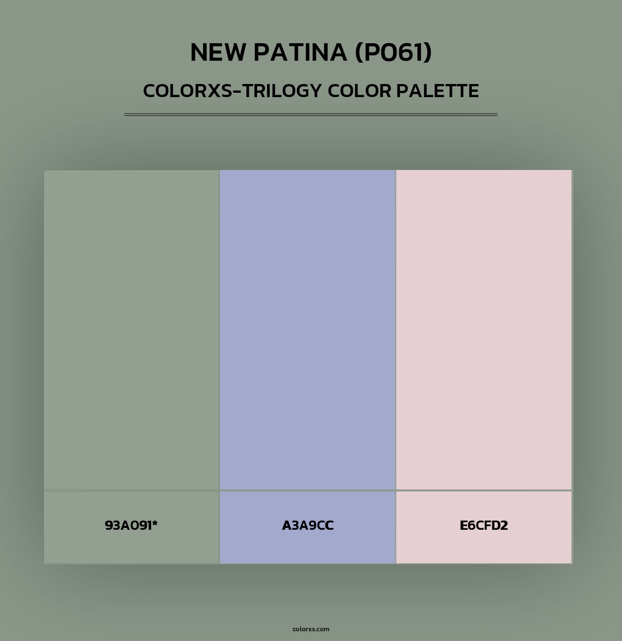 New Patina (P061) - Colorxs Trilogy Palette