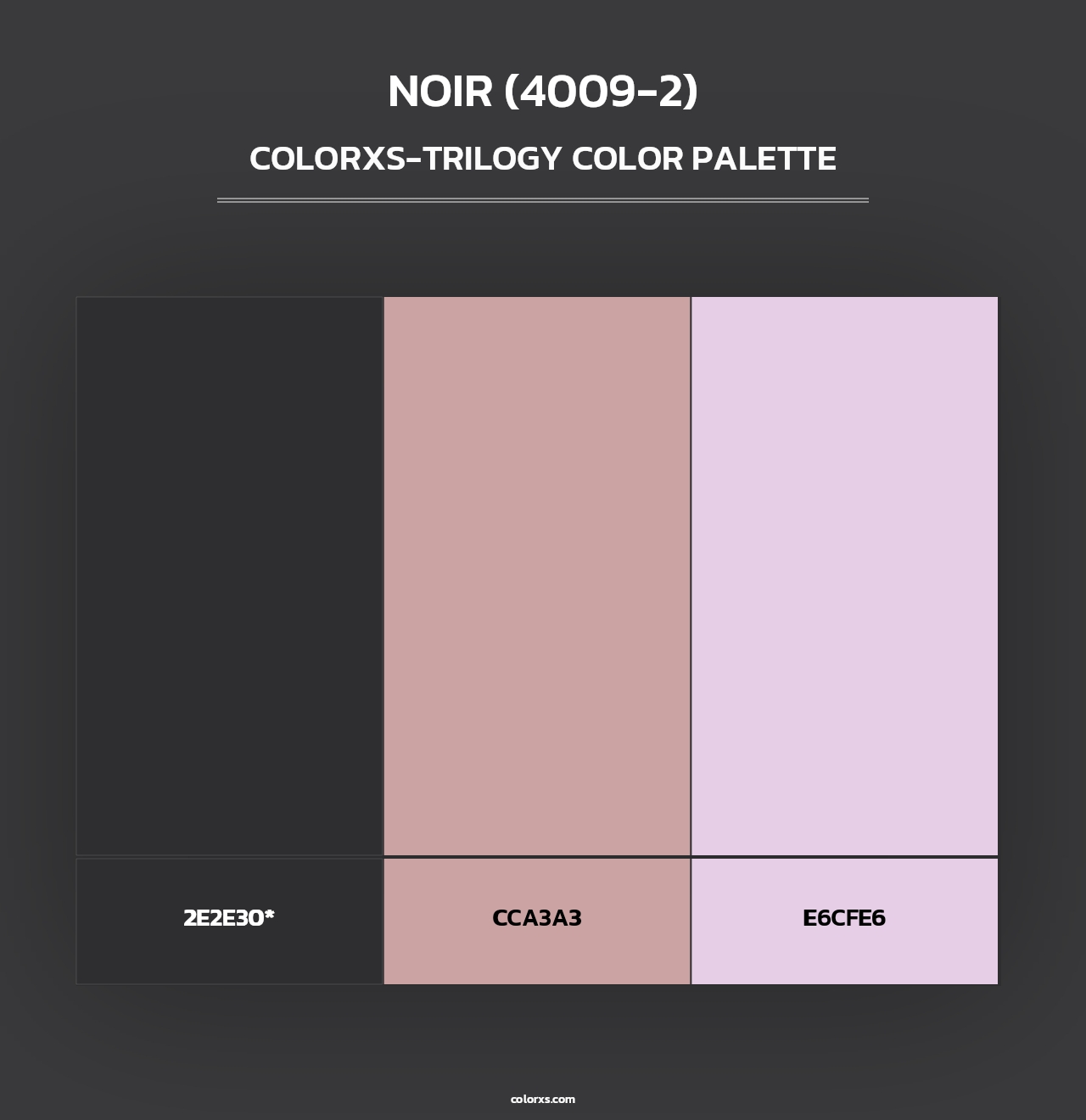 Noir (4009-2) - Colorxs Trilogy Palette
