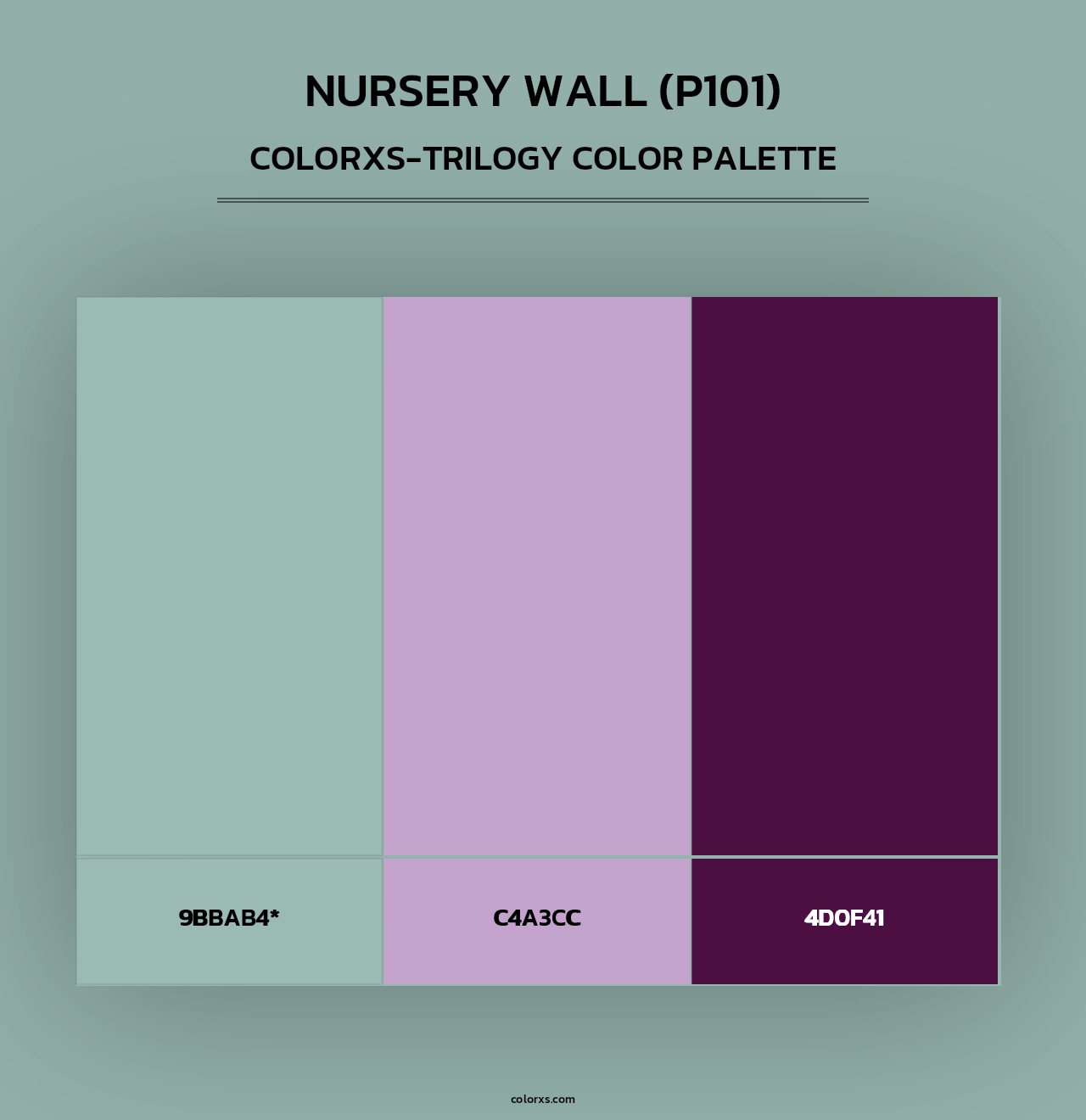 Nursery Wall (P101) - Colorxs Trilogy Palette