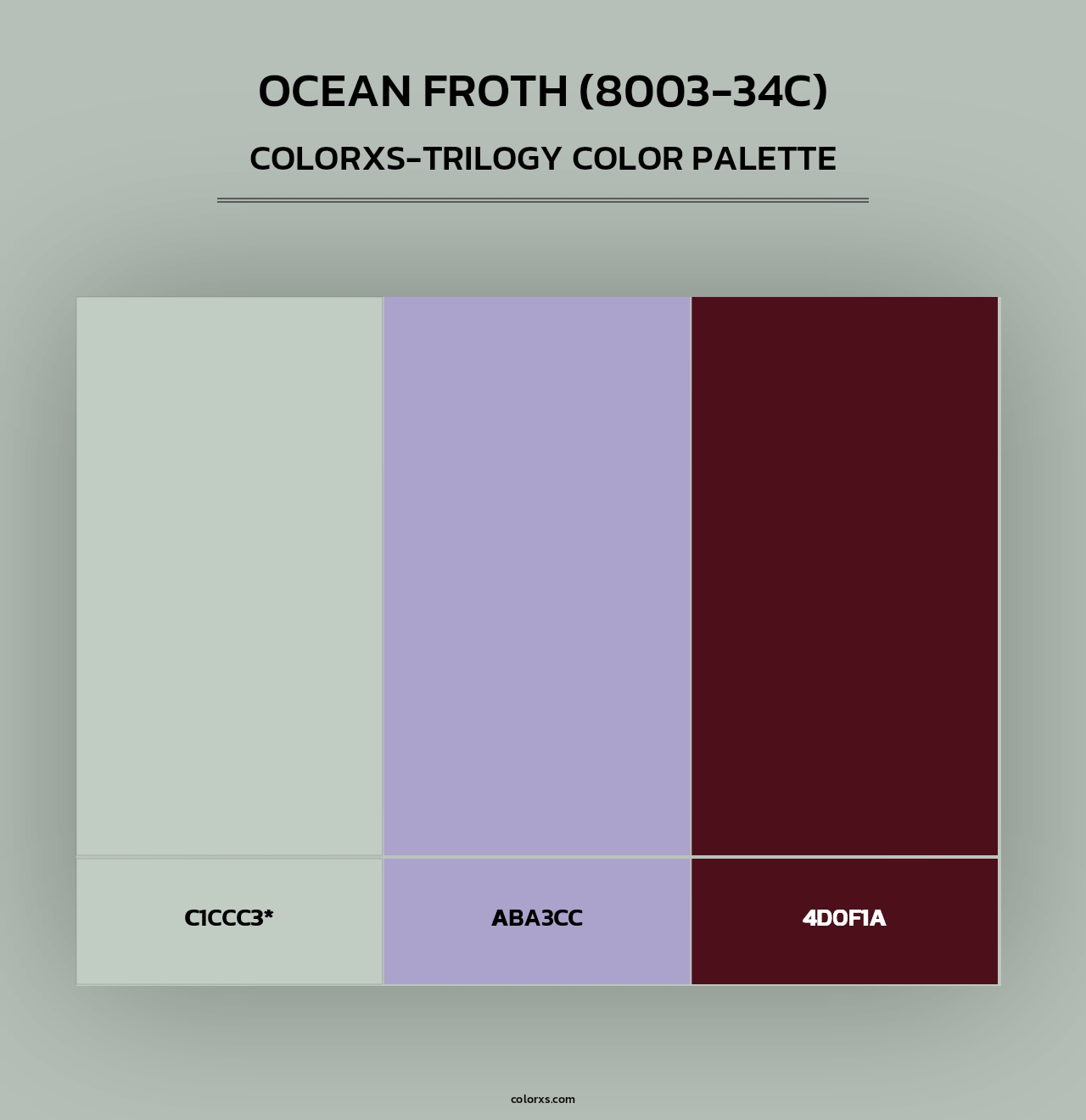 Ocean Froth (8003-34C) - Colorxs Trilogy Palette