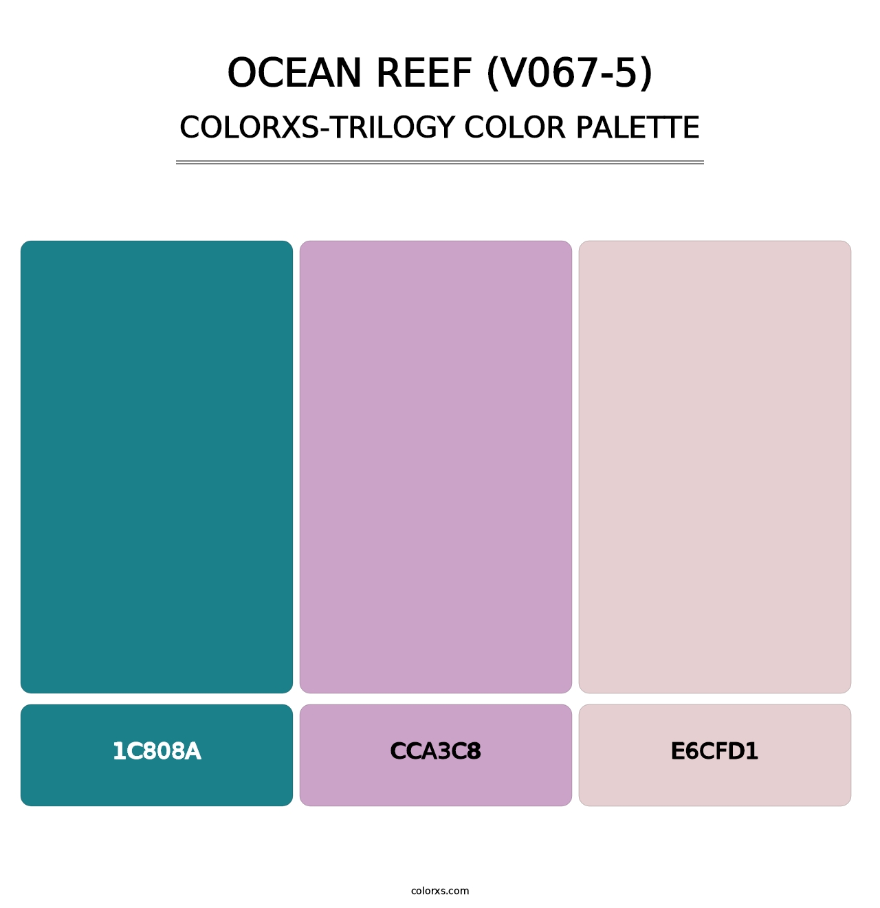 Ocean Reef (V067-5) - Colorxs Trilogy Palette