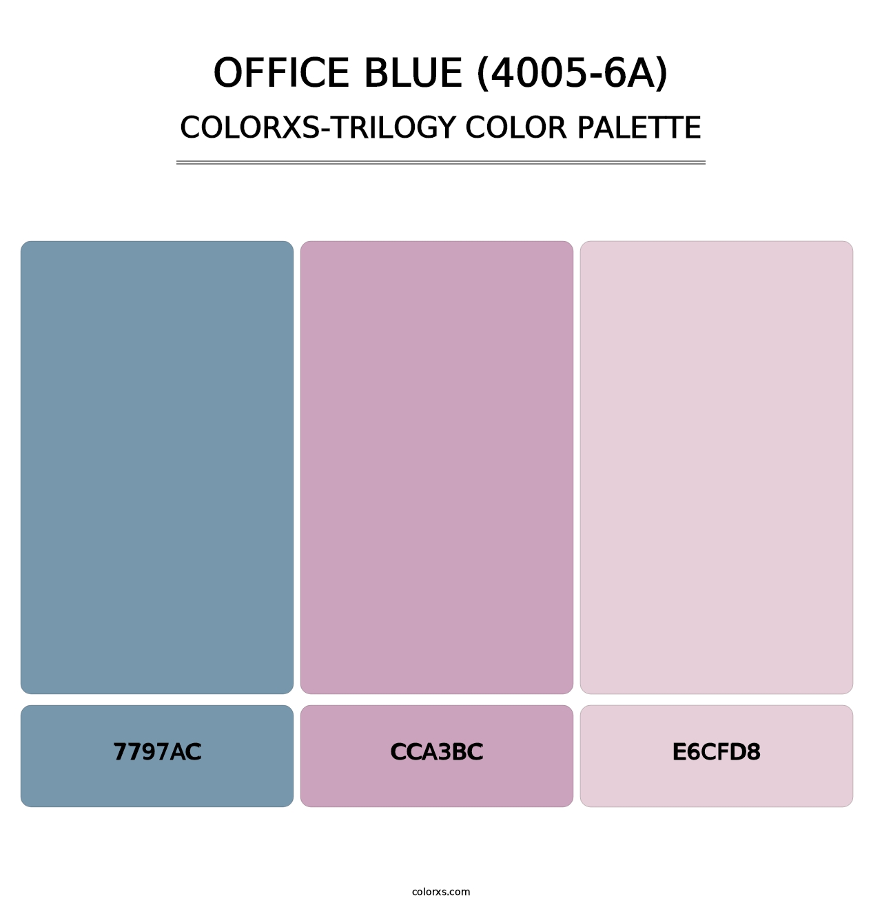 Office Blue (4005-6A) - Colorxs Trilogy Palette
