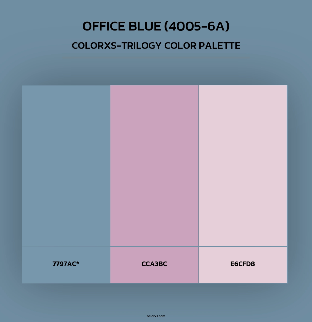 Office Blue (4005-6A) - Colorxs Trilogy Palette