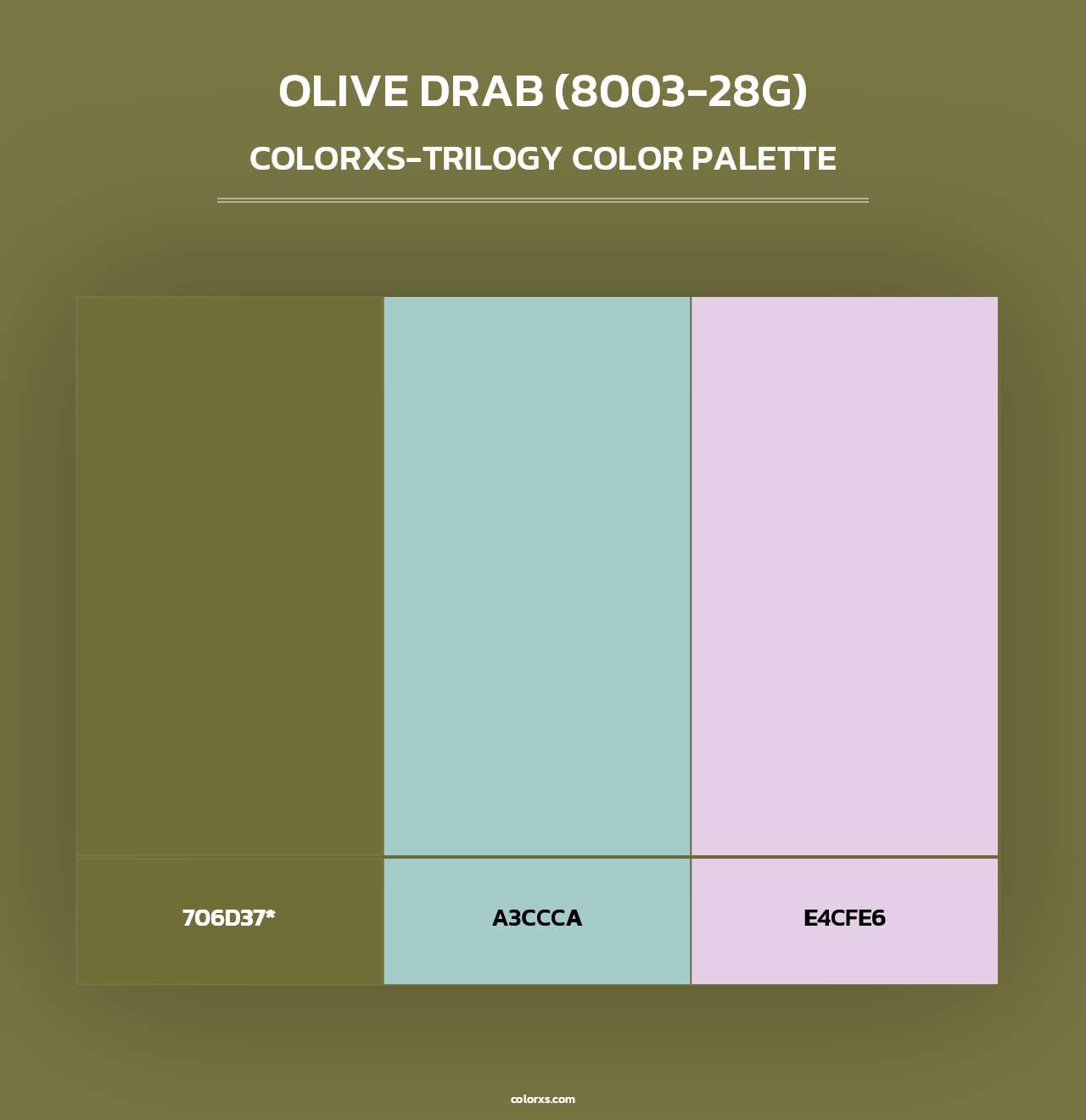 Olive Drab (8003-28G) - Colorxs Trilogy Palette