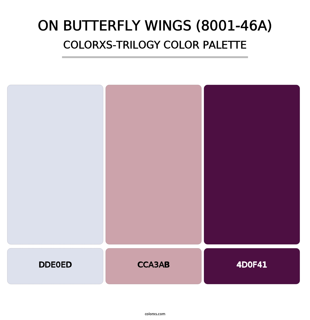 On Butterfly Wings (8001-46A) - Colorxs Trilogy Palette