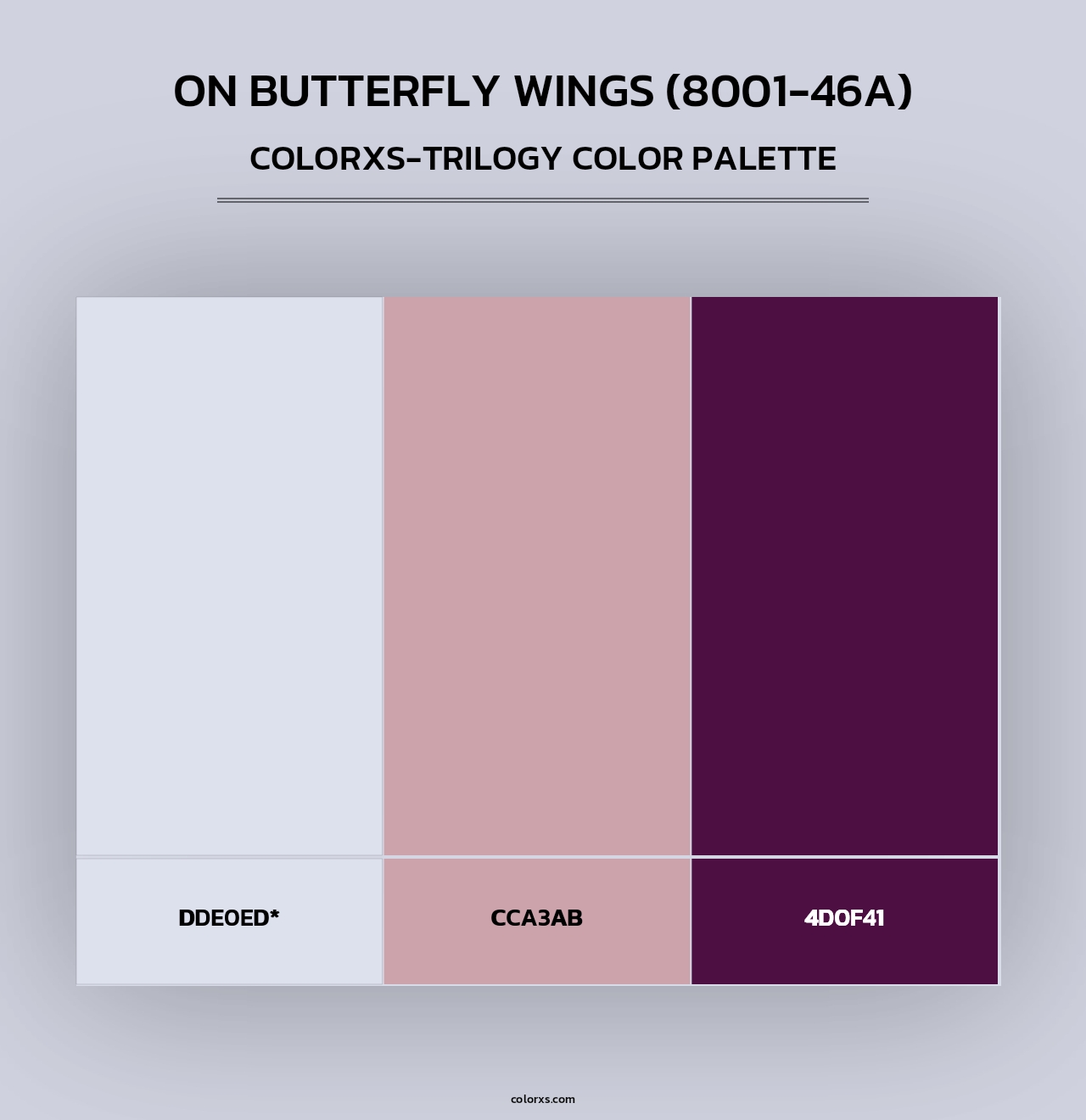 On Butterfly Wings (8001-46A) - Colorxs Trilogy Palette